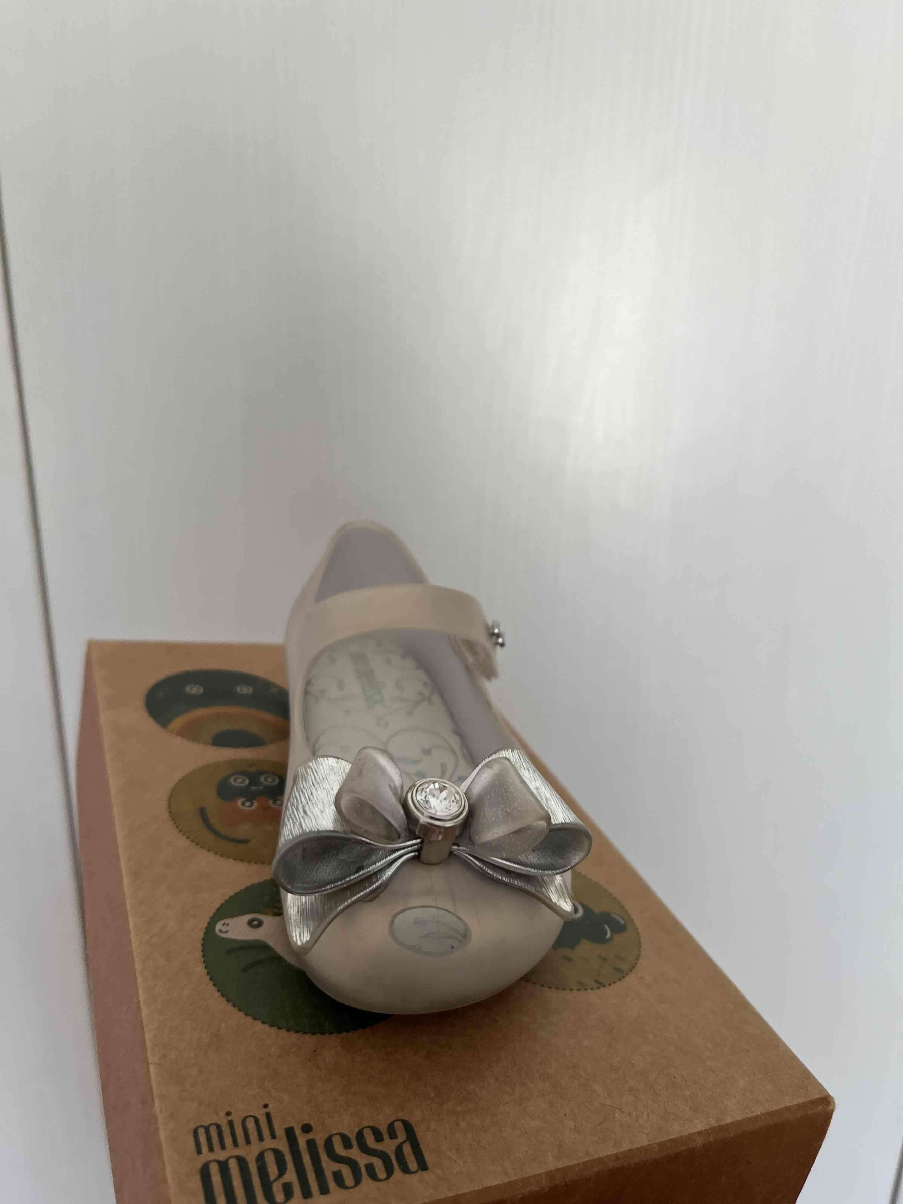 Zapatos mini Melissa gris con lazo - miniatura 2