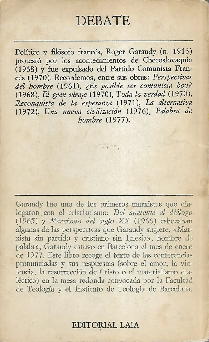 Militancia Marxista Experiencia Cristiana  Garaudy - miniatura 4