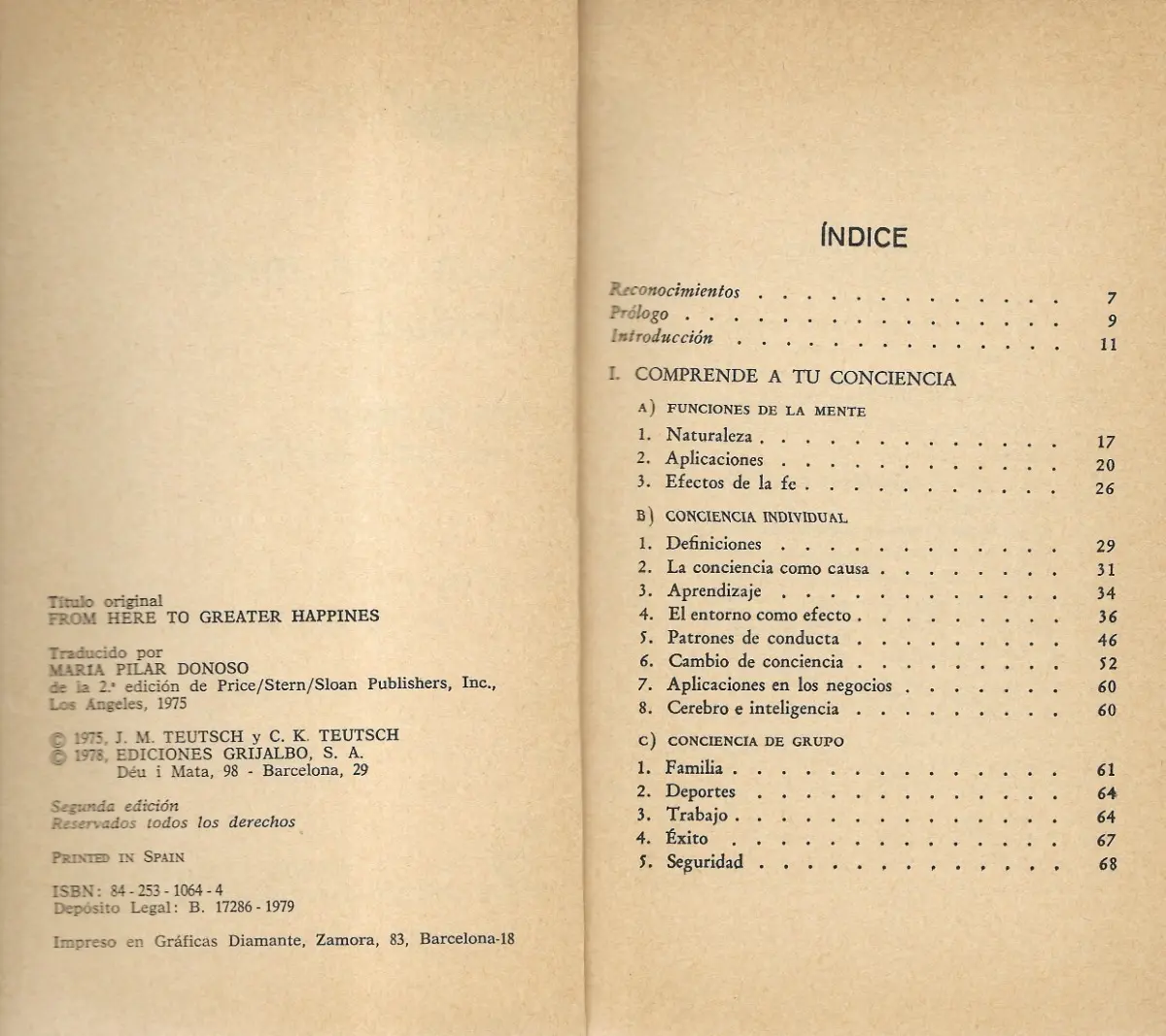Hacia Una Mayor Felicidad Cambiar Vida / Teutsch - miniatura 2