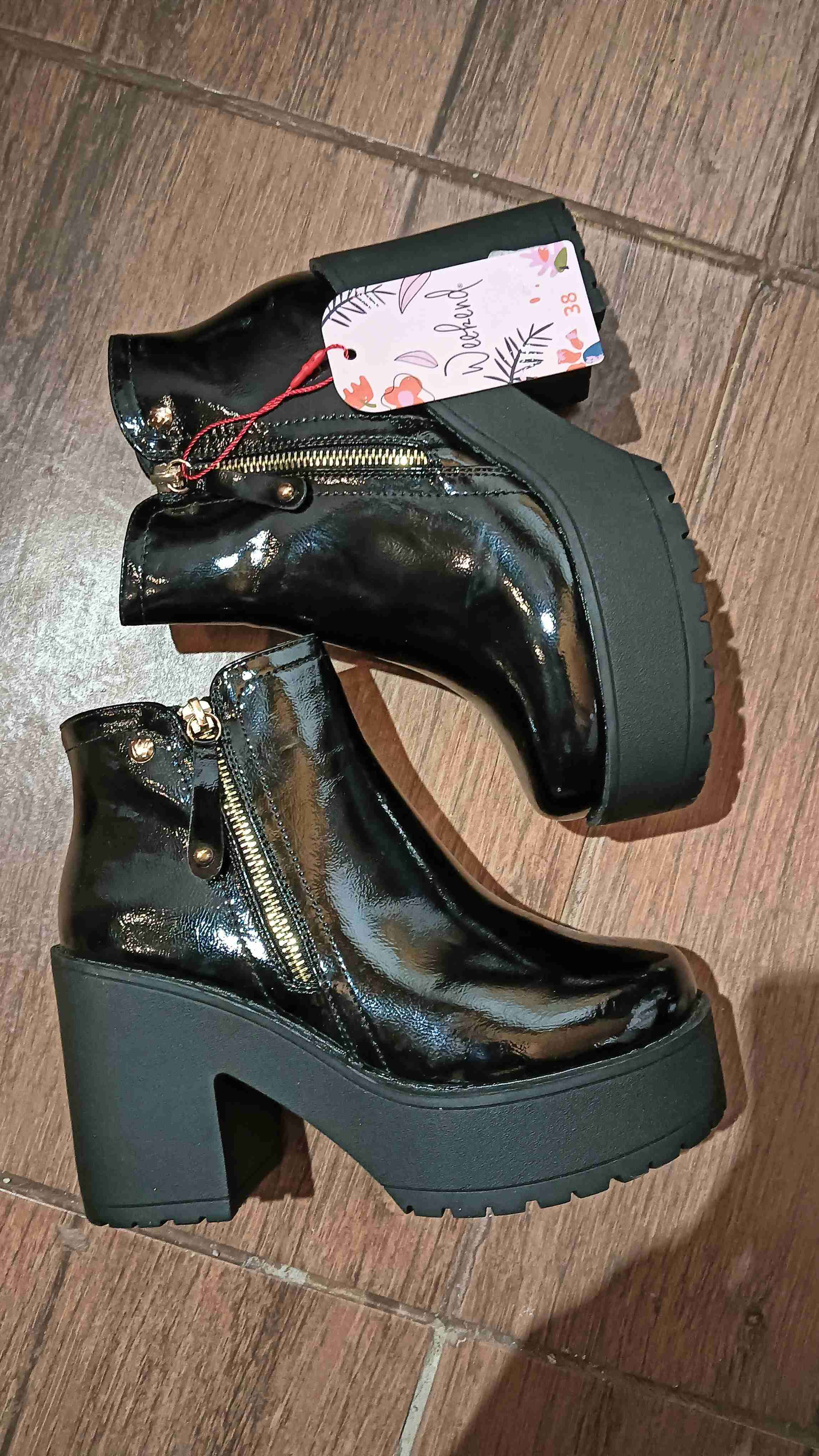 Botines negros con plataforma