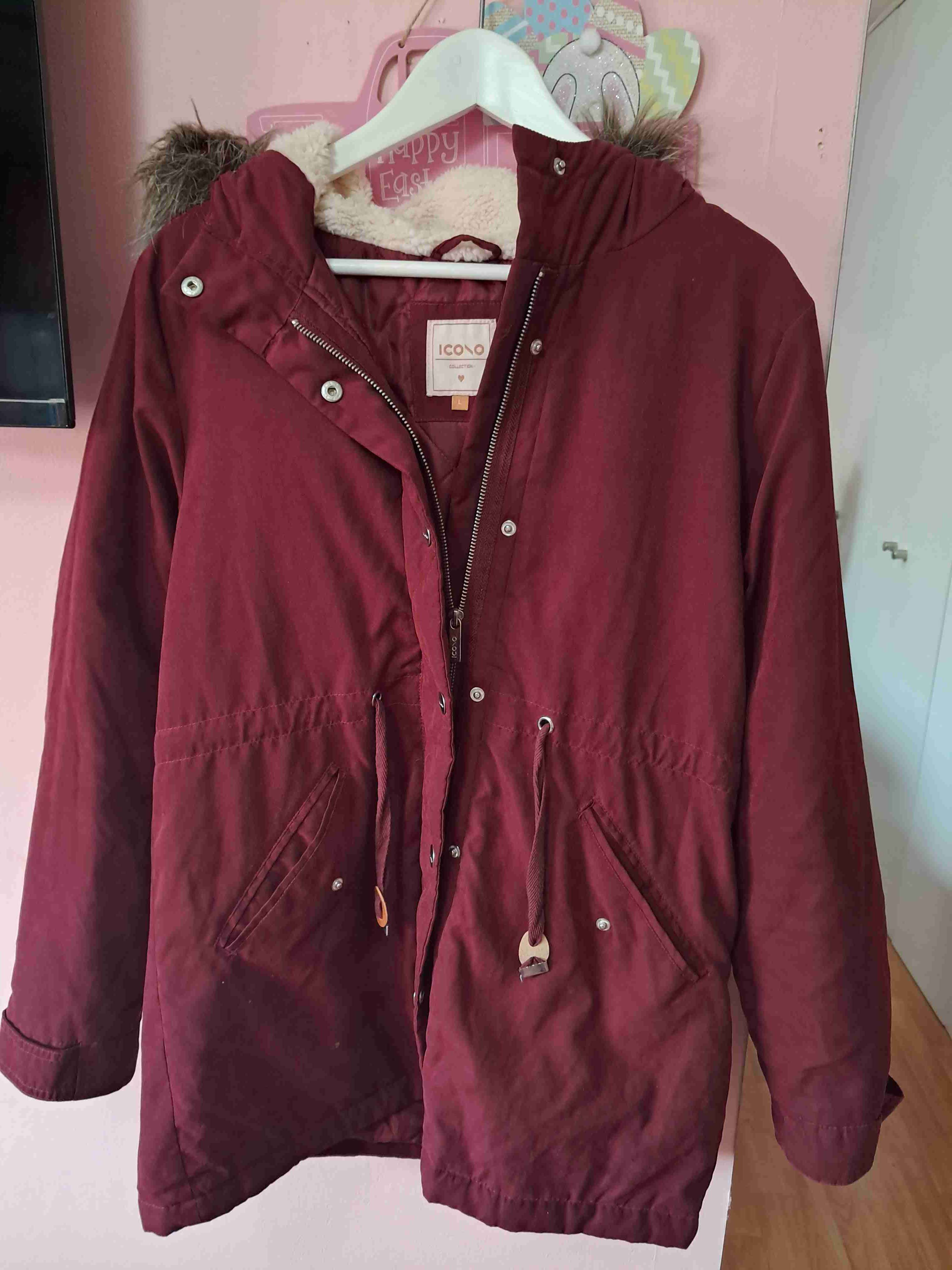 Parka rosada con capucha - miniatura 2