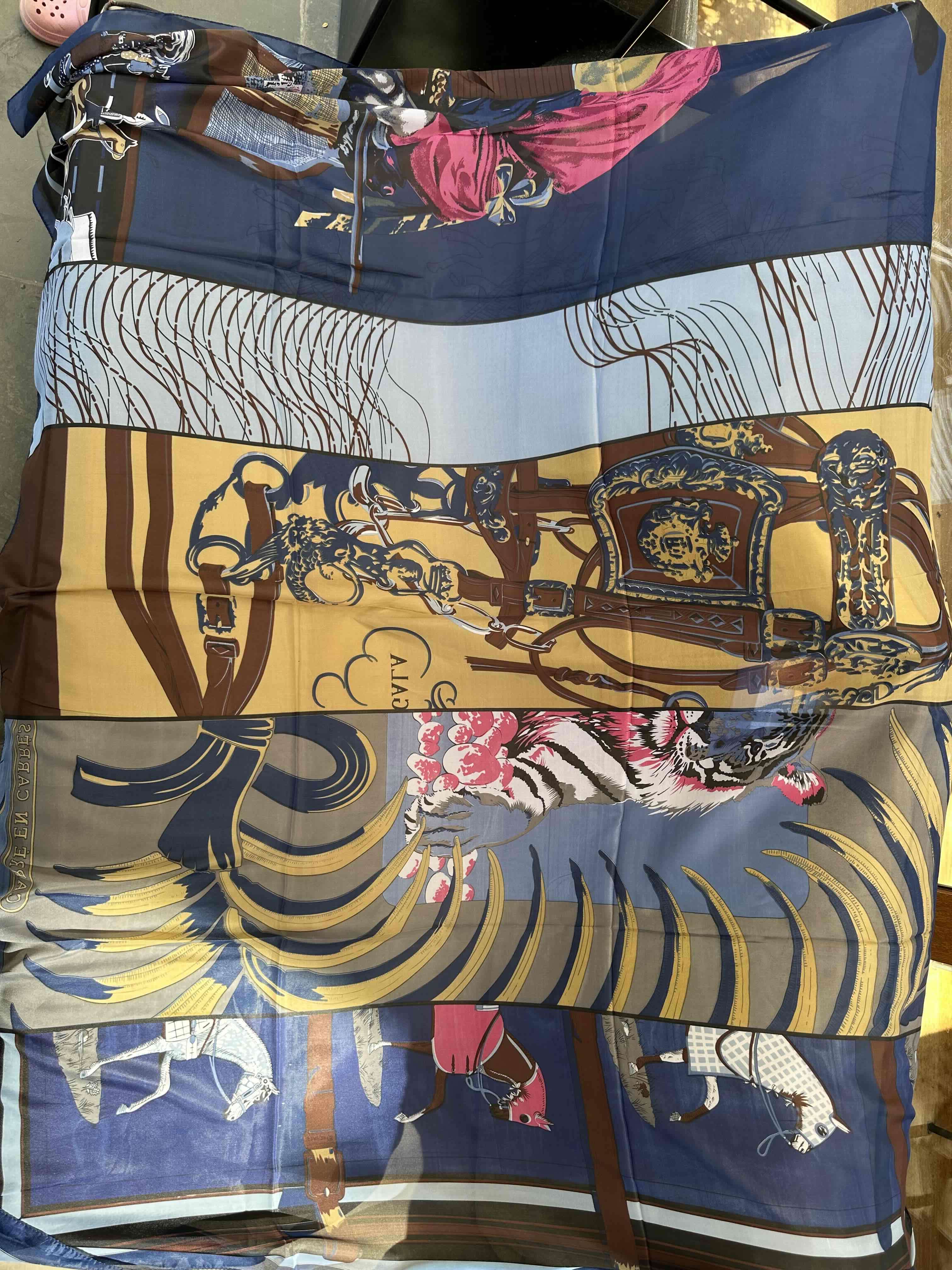 Pañuelo Hermès Carré Multicolor - miniatura 2