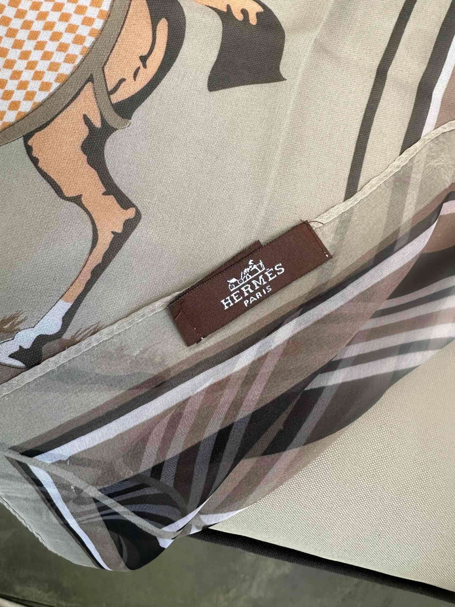 Pañuelo Hermès Cashmere Silk - miniatura 5