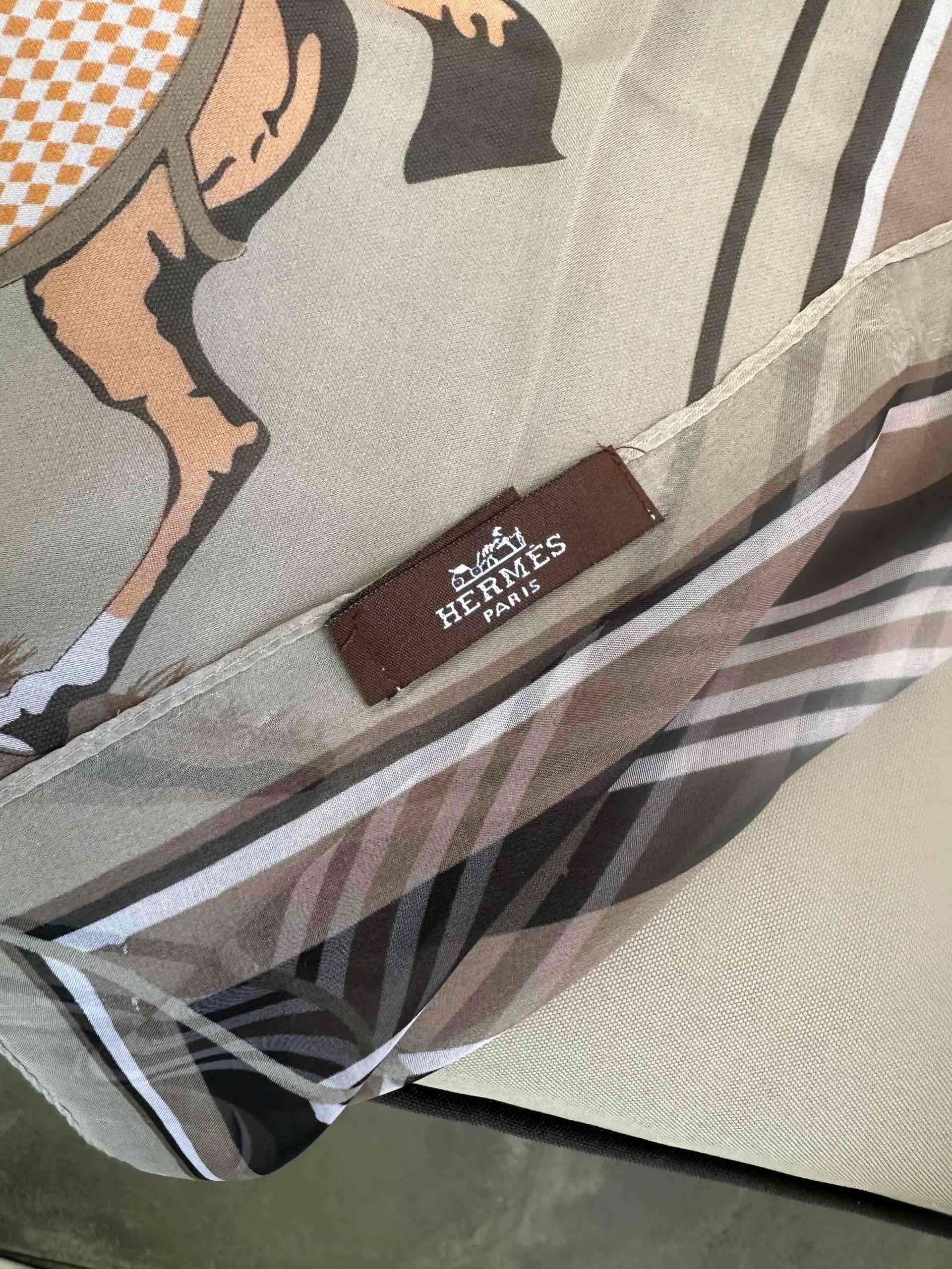 Pañuelo Hermès Cashmere Silk - miniatura 6