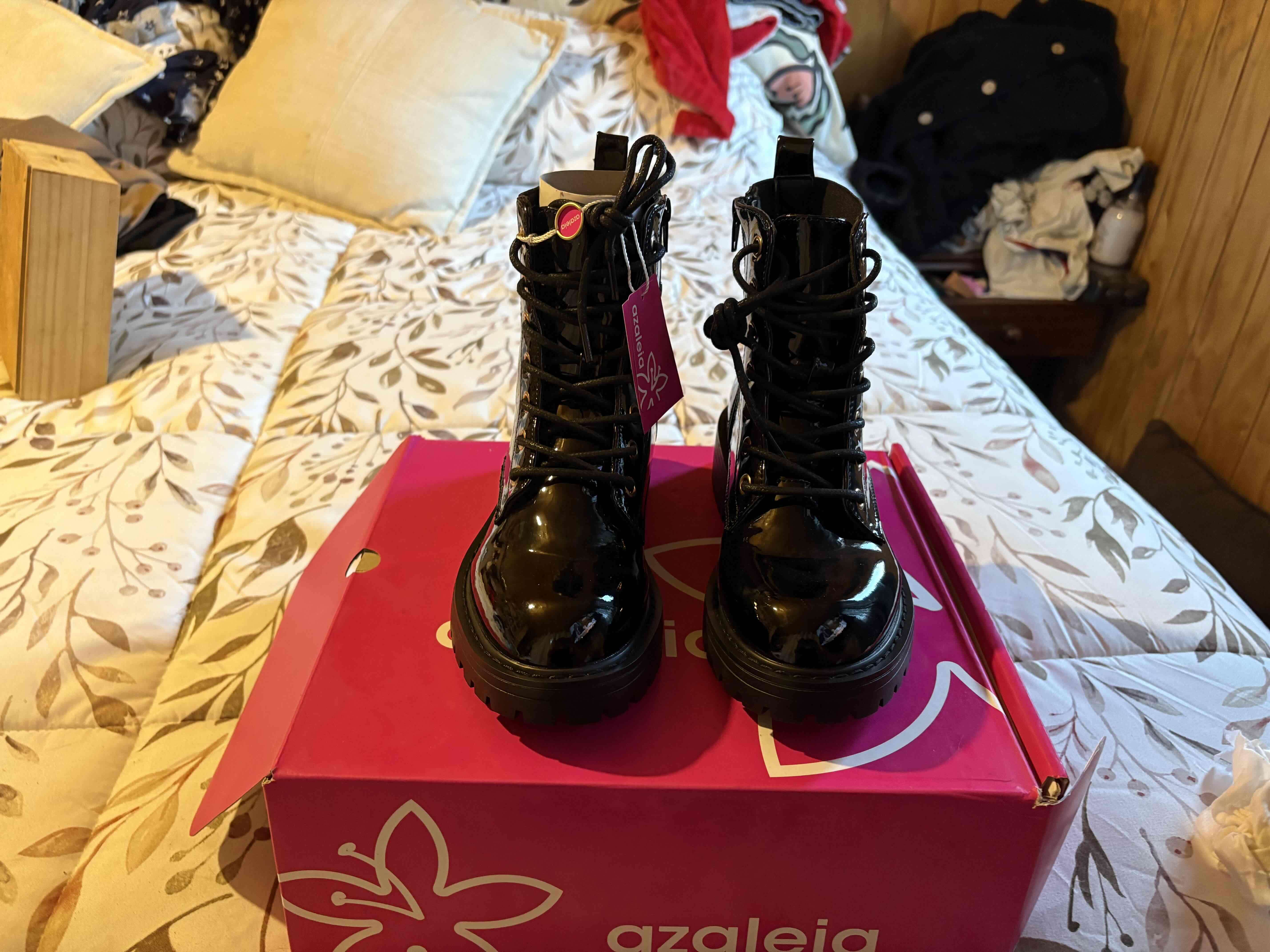 Botines negros charol Azaleia - miniatura 2