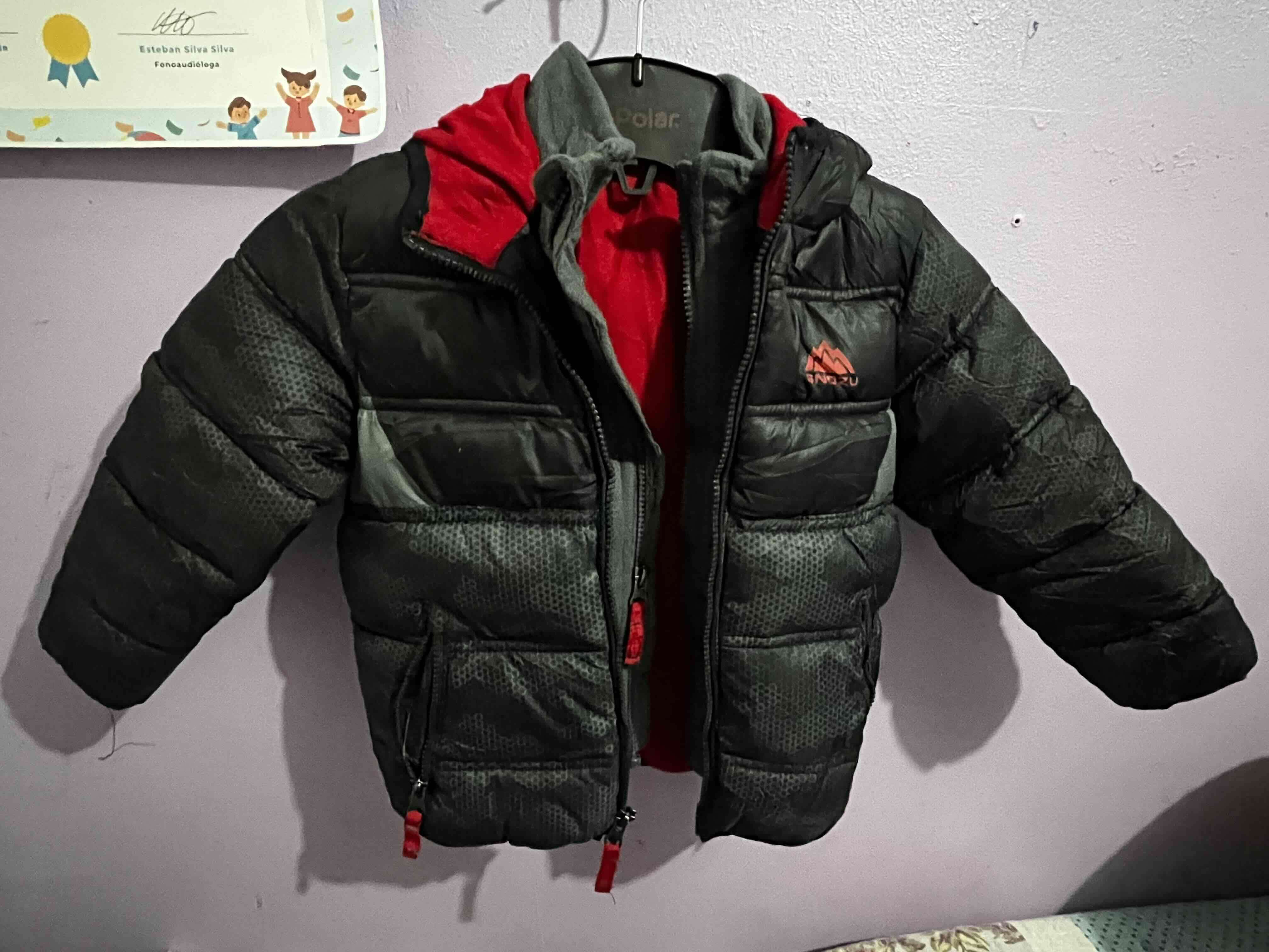 Chaqueta acolchada infantil negra - miniatura 2