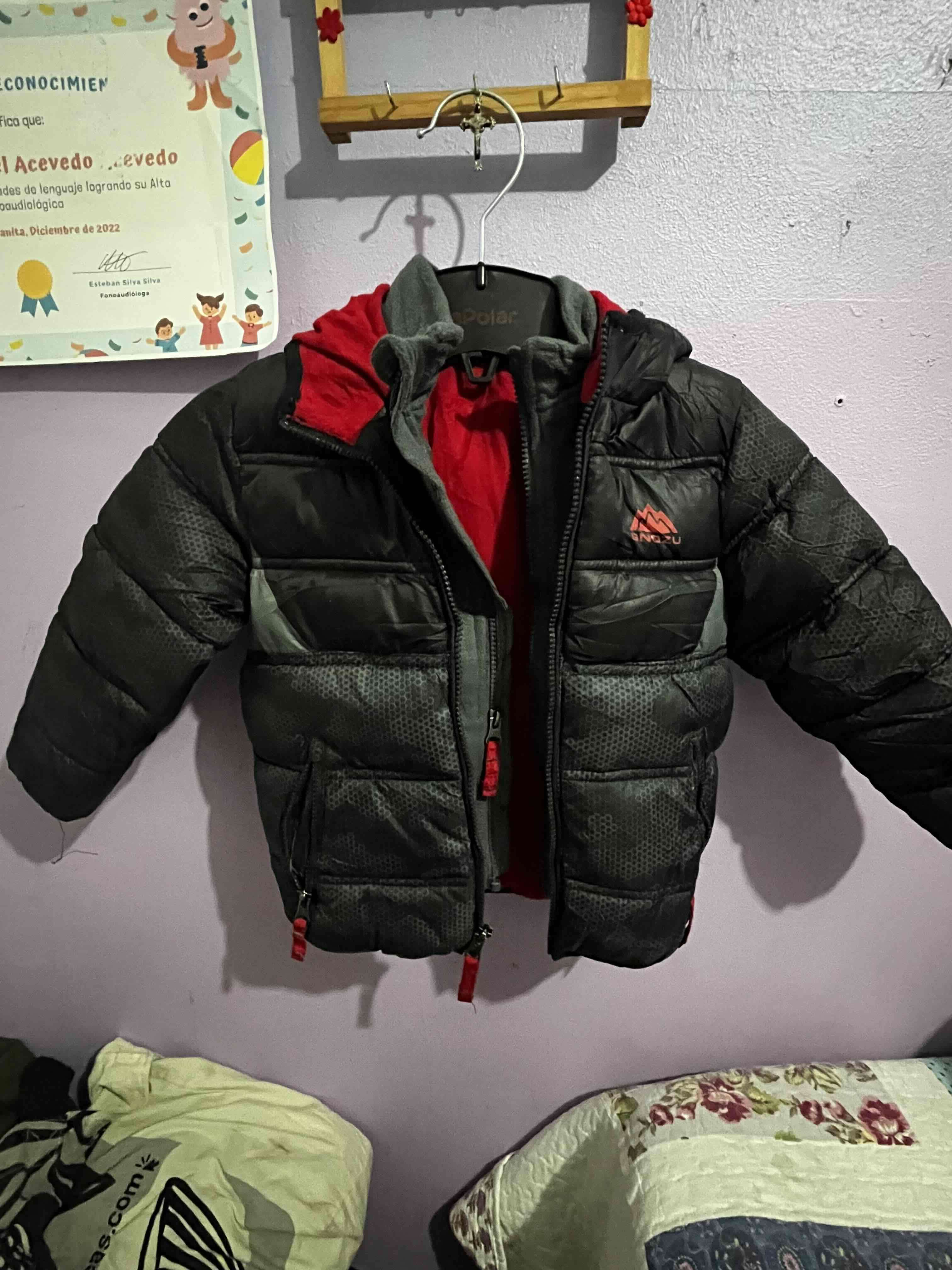 Chaqueta acolchada infantil negra - miniatura 3