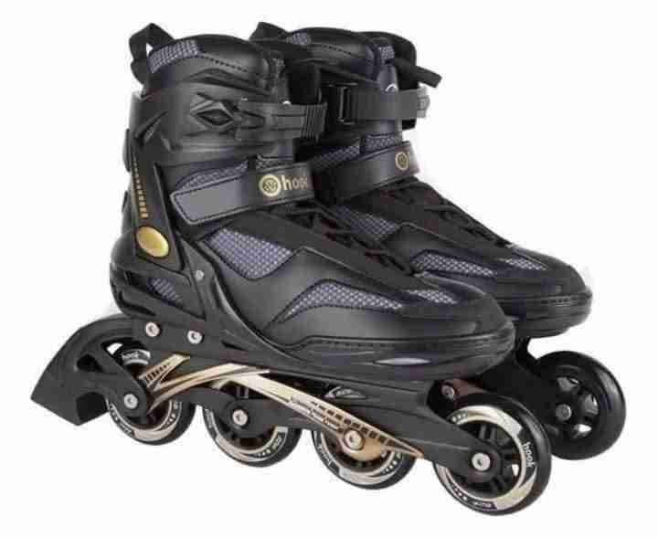 Patines en línea negros hit Hook gold