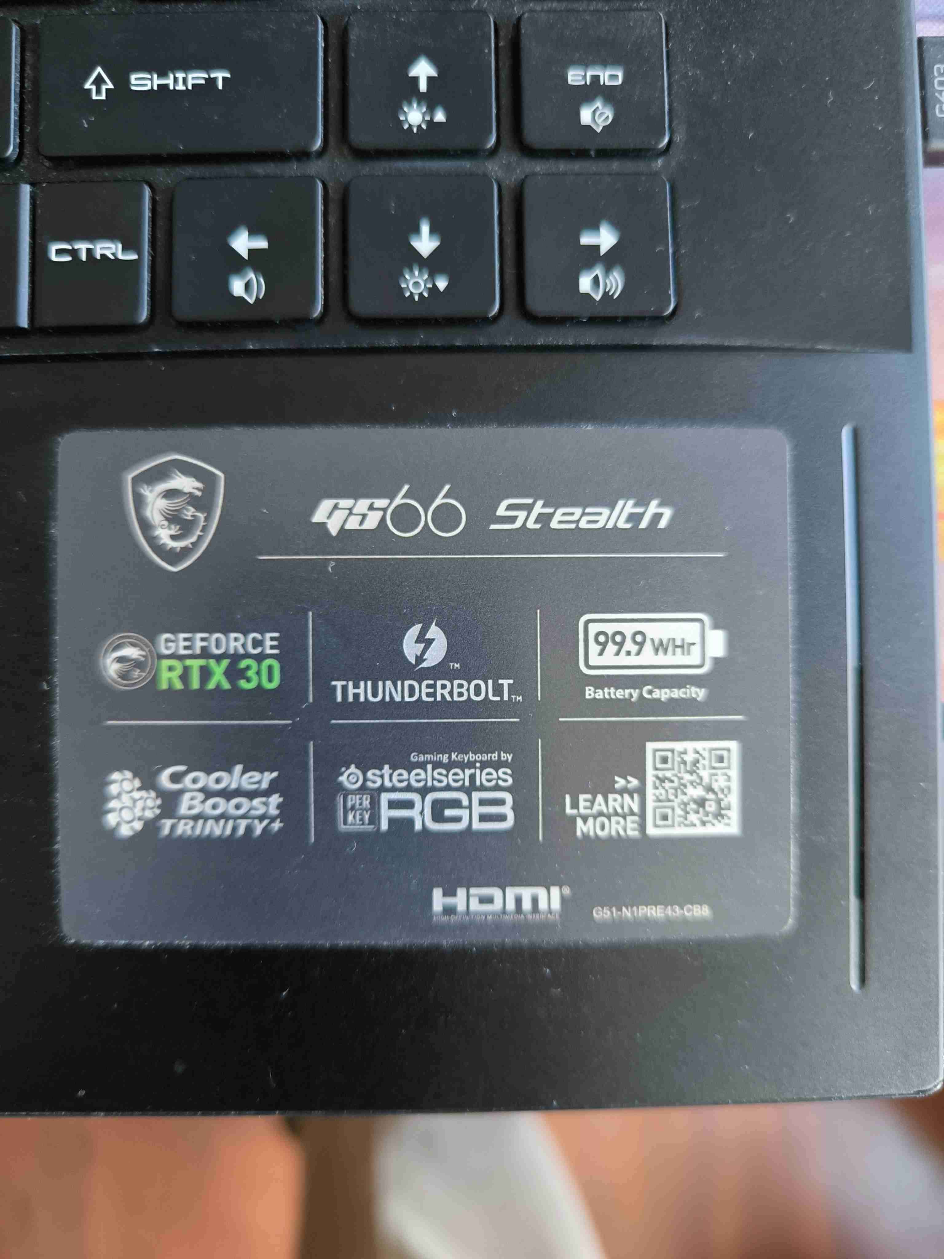 Laptop MSI GS66 Stealth - miniatura 2