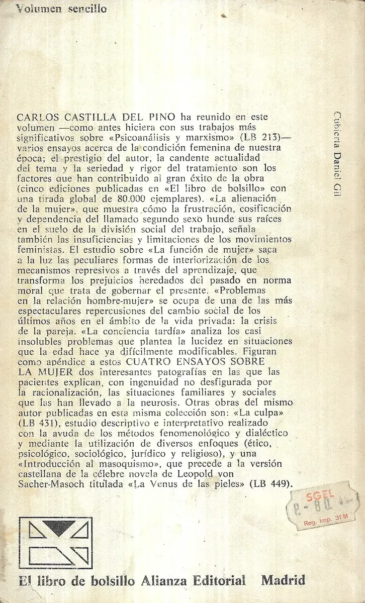 Cuatro Ensayos Sobre La Mujer / Castillo Del Pino - miniatura 3