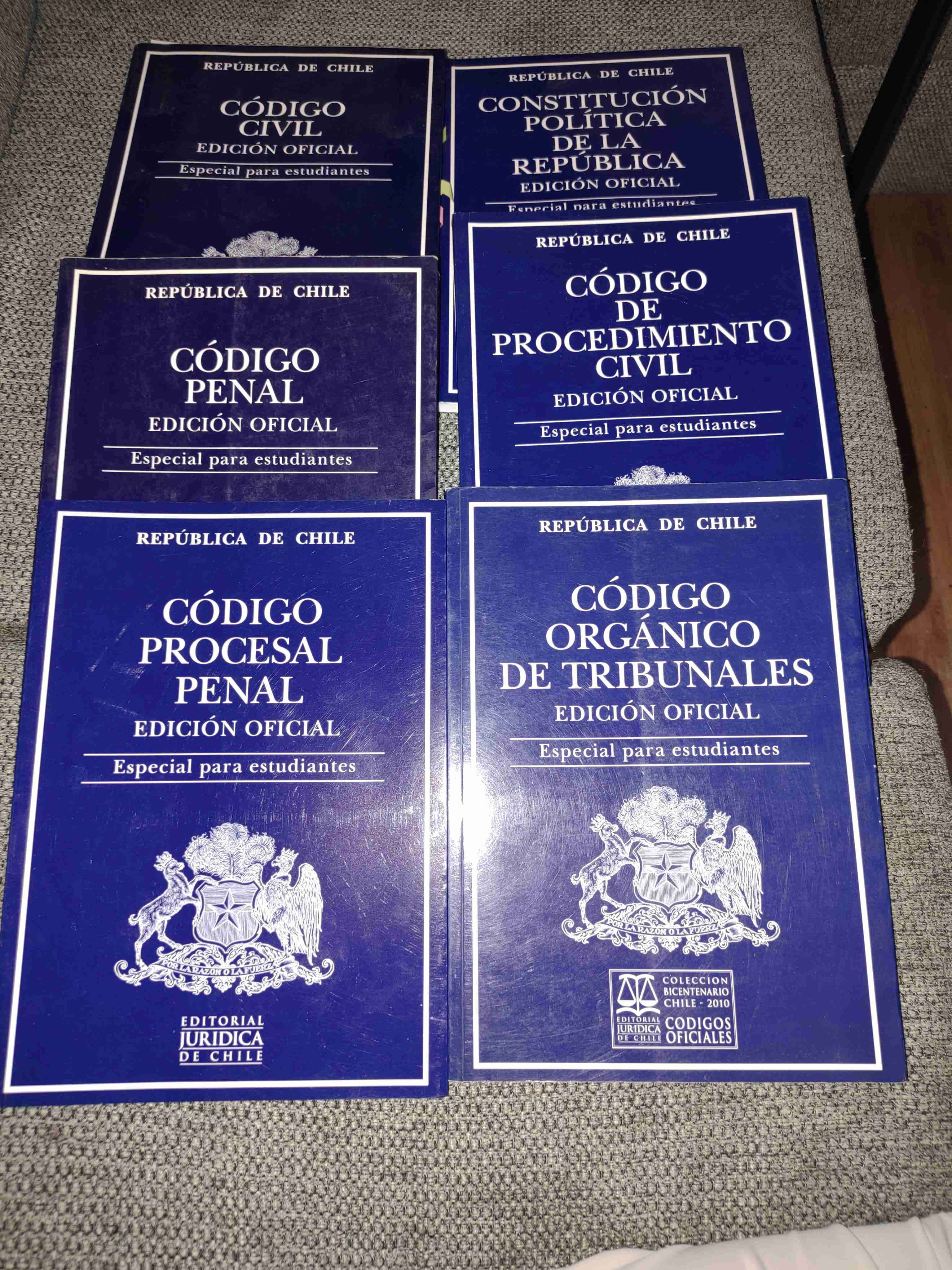 Set Códigos Jurídicos Oficiales Chile - miniatura 1