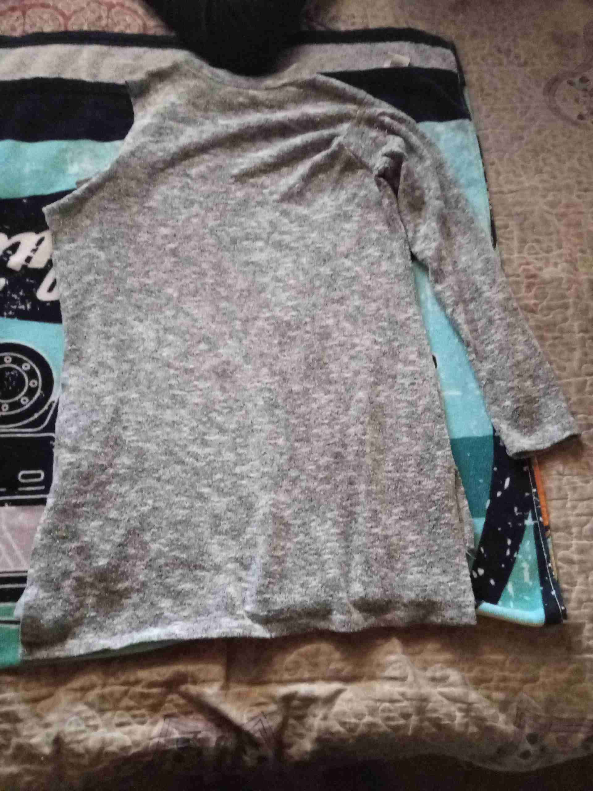 Polera manga larga gris - miniatura 2