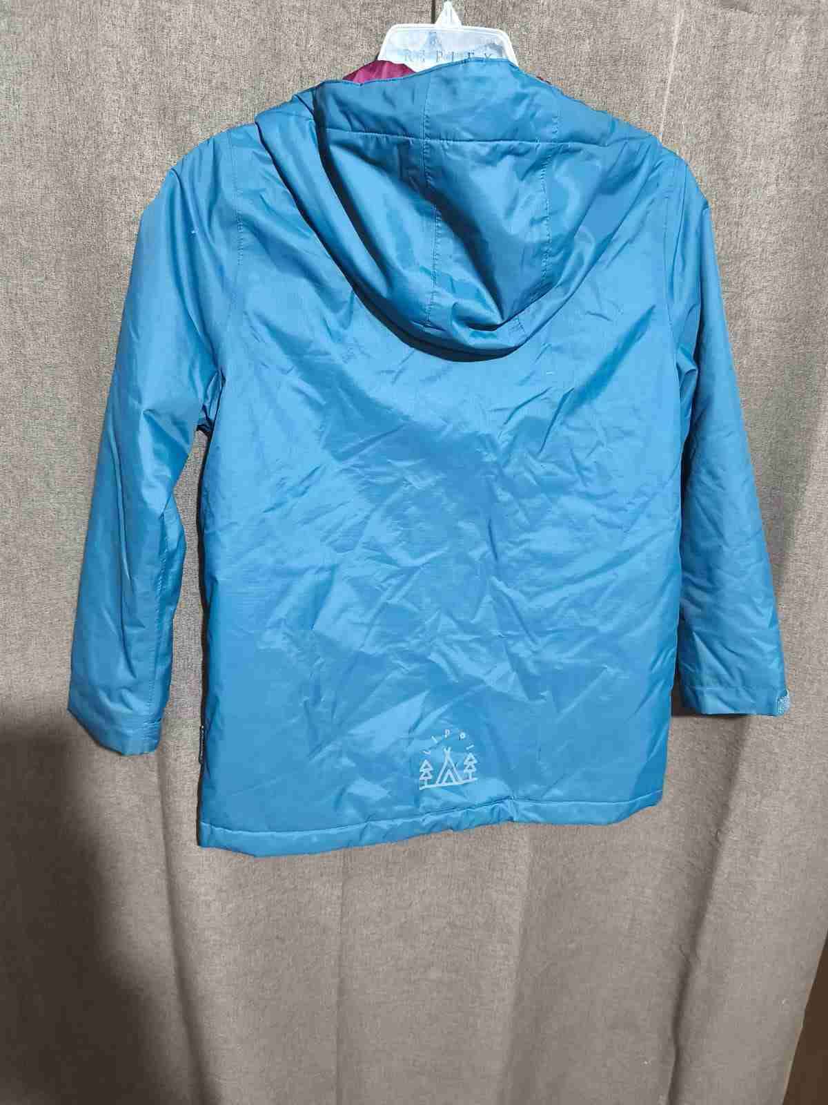 Chaqueta impermeable azul unisex - miniatura 2