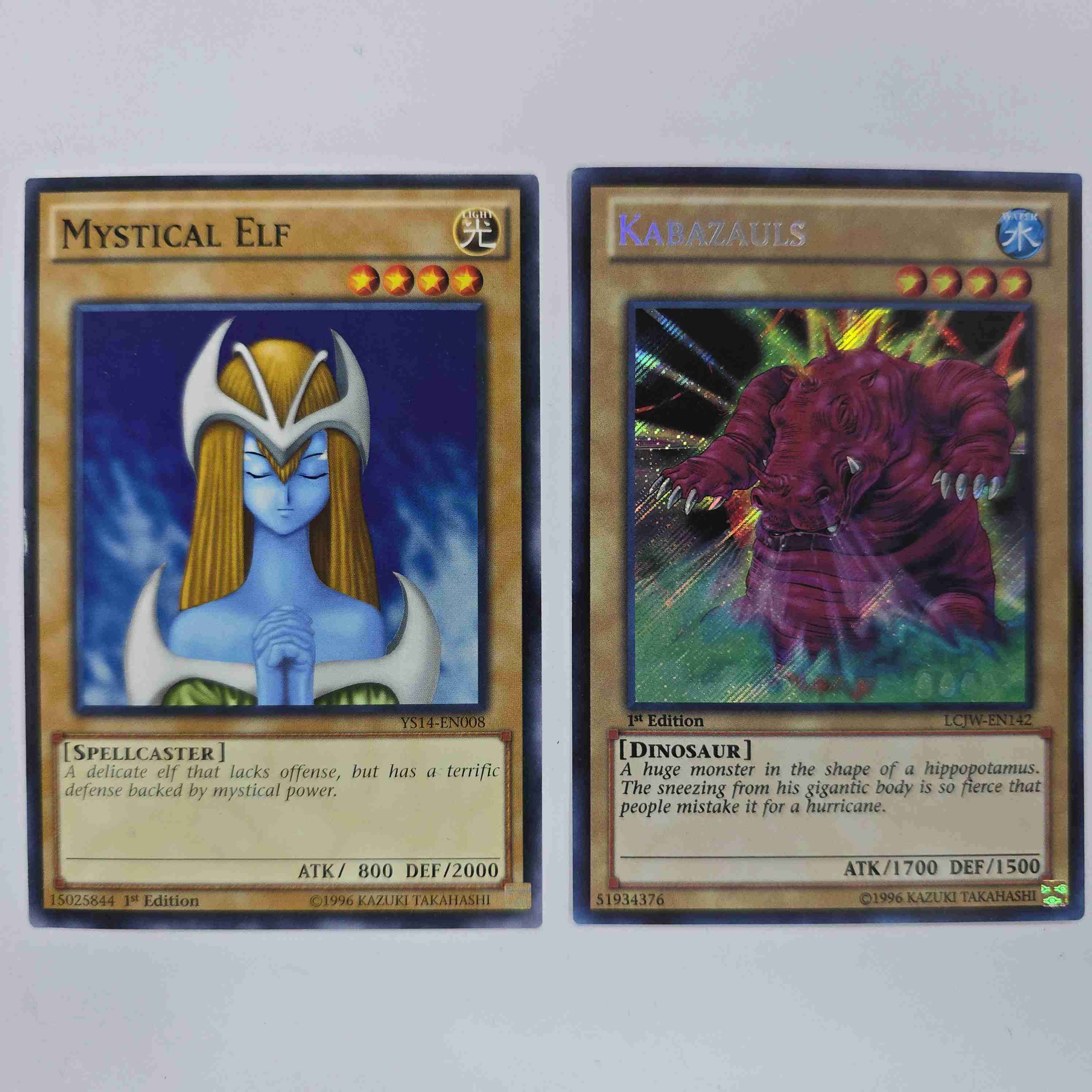 Cartas Yu-Gi-Oh! Mystical Elf y Kabazauls - miniatura 1