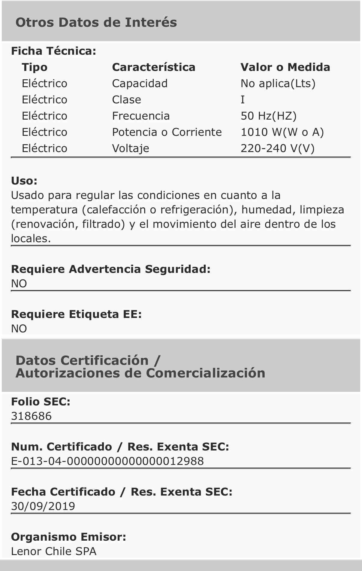 Aire acondicionado Kendal blanco Eco II - miniatura 3