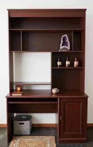 Escritorio estante marrón