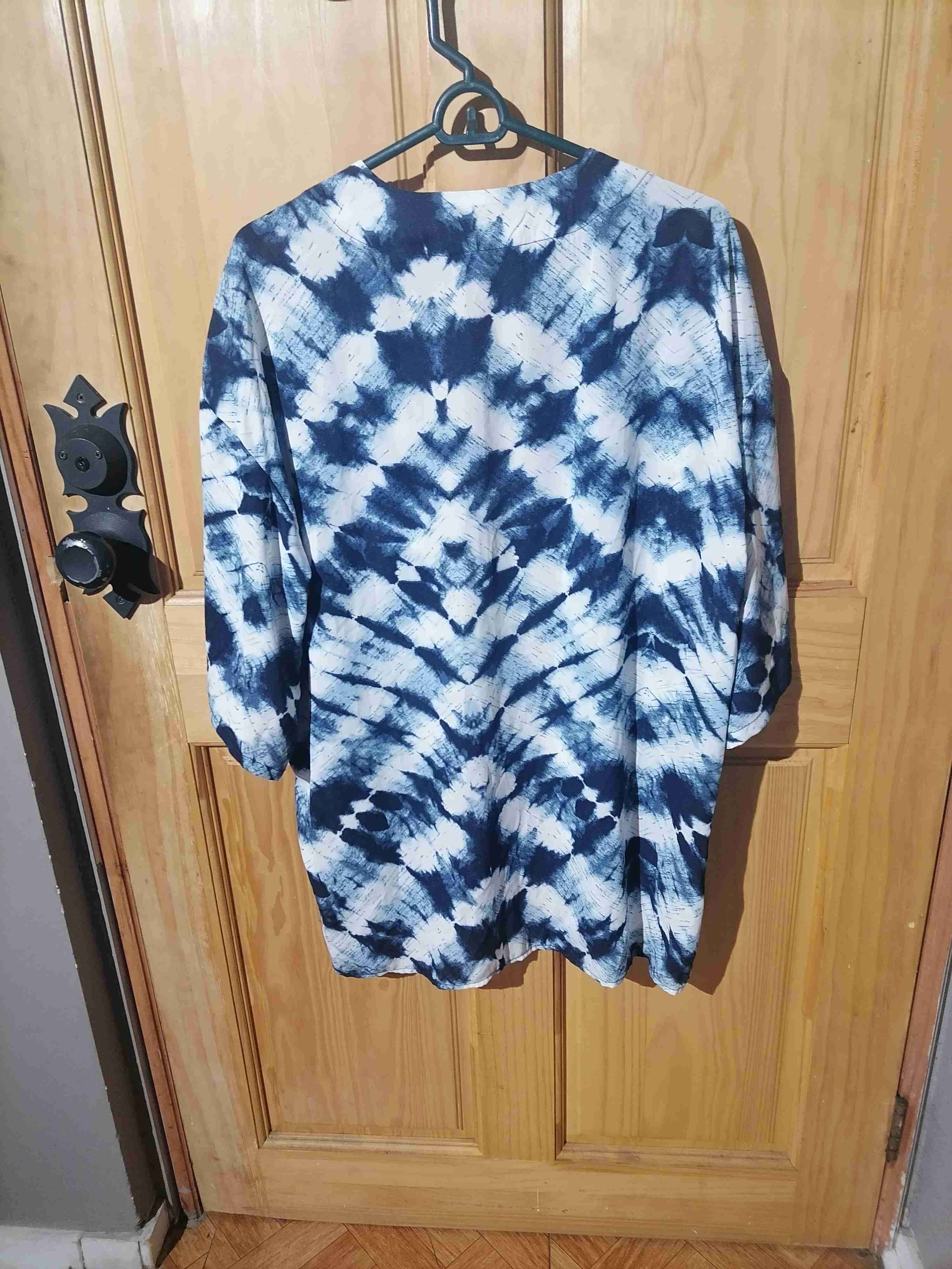 Tapado estampada azul Aziz - miniatura 2