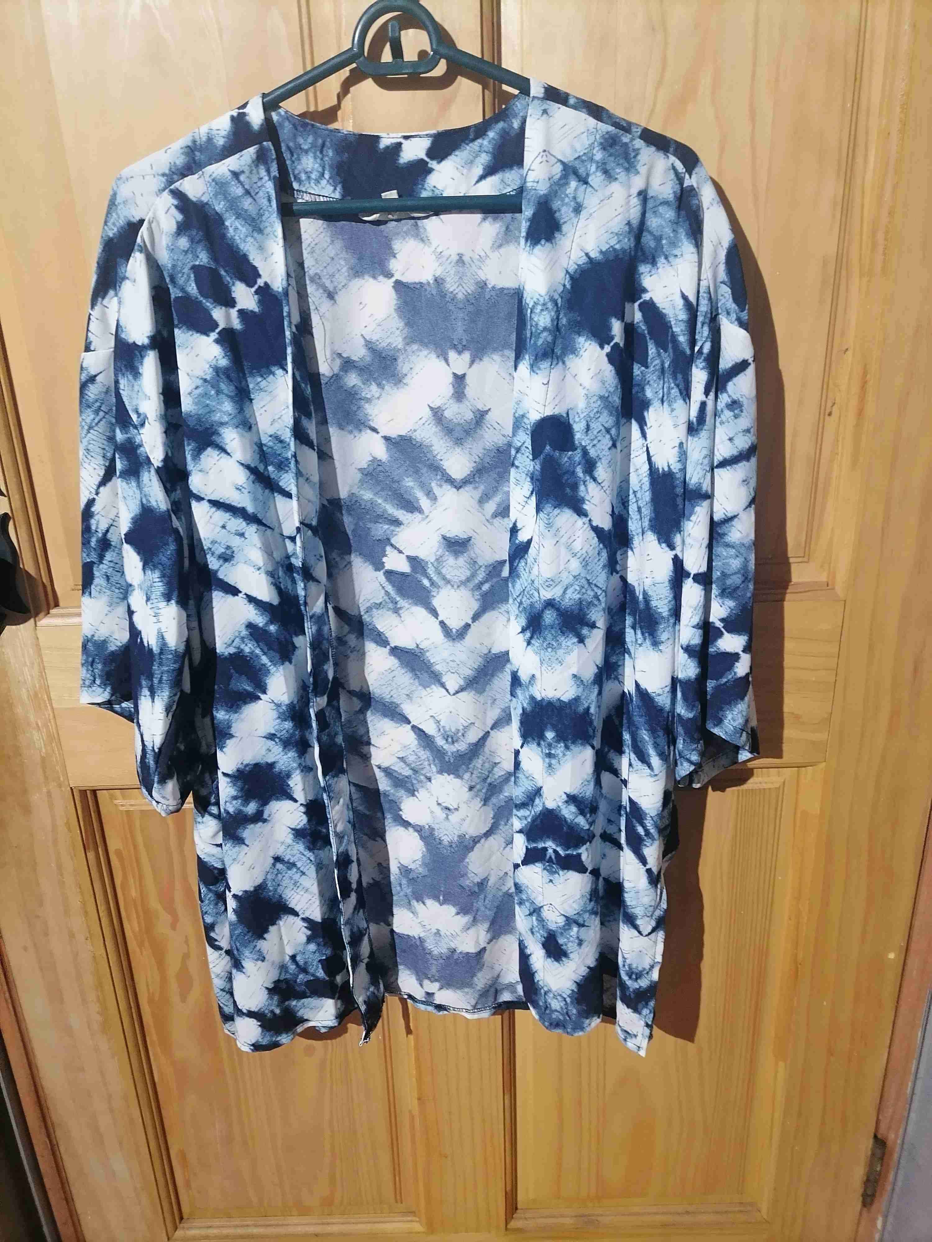 Tapado estampada azul Aziz - miniatura 3