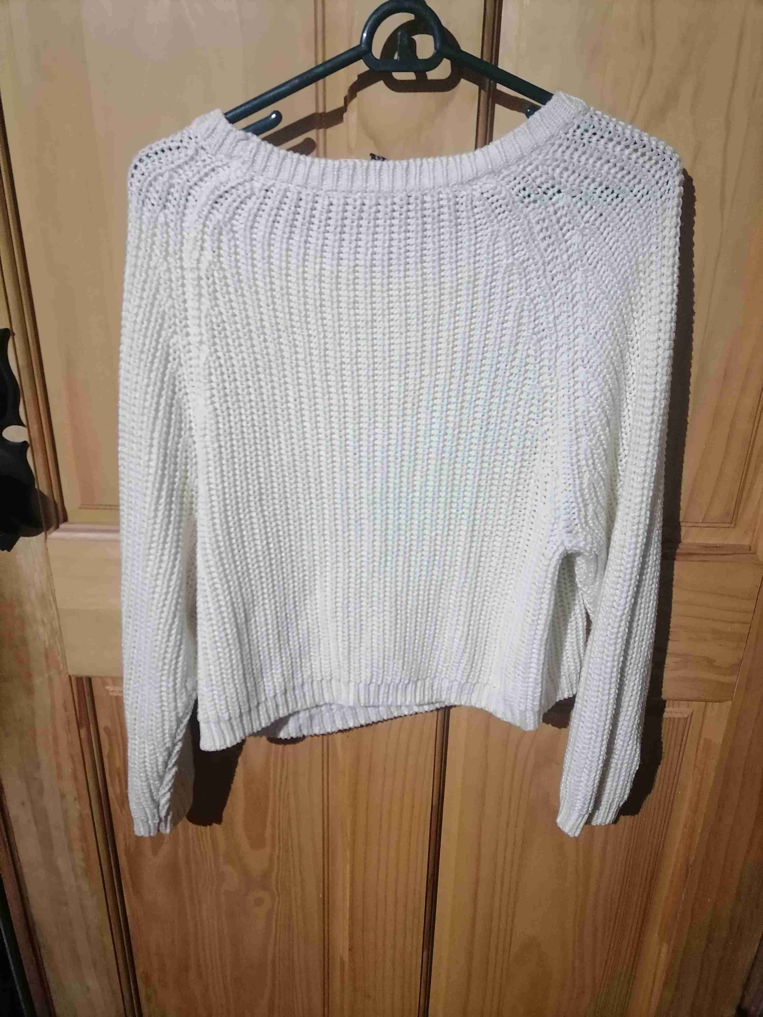 Suéter blanco H&M de punto - miniatura 3