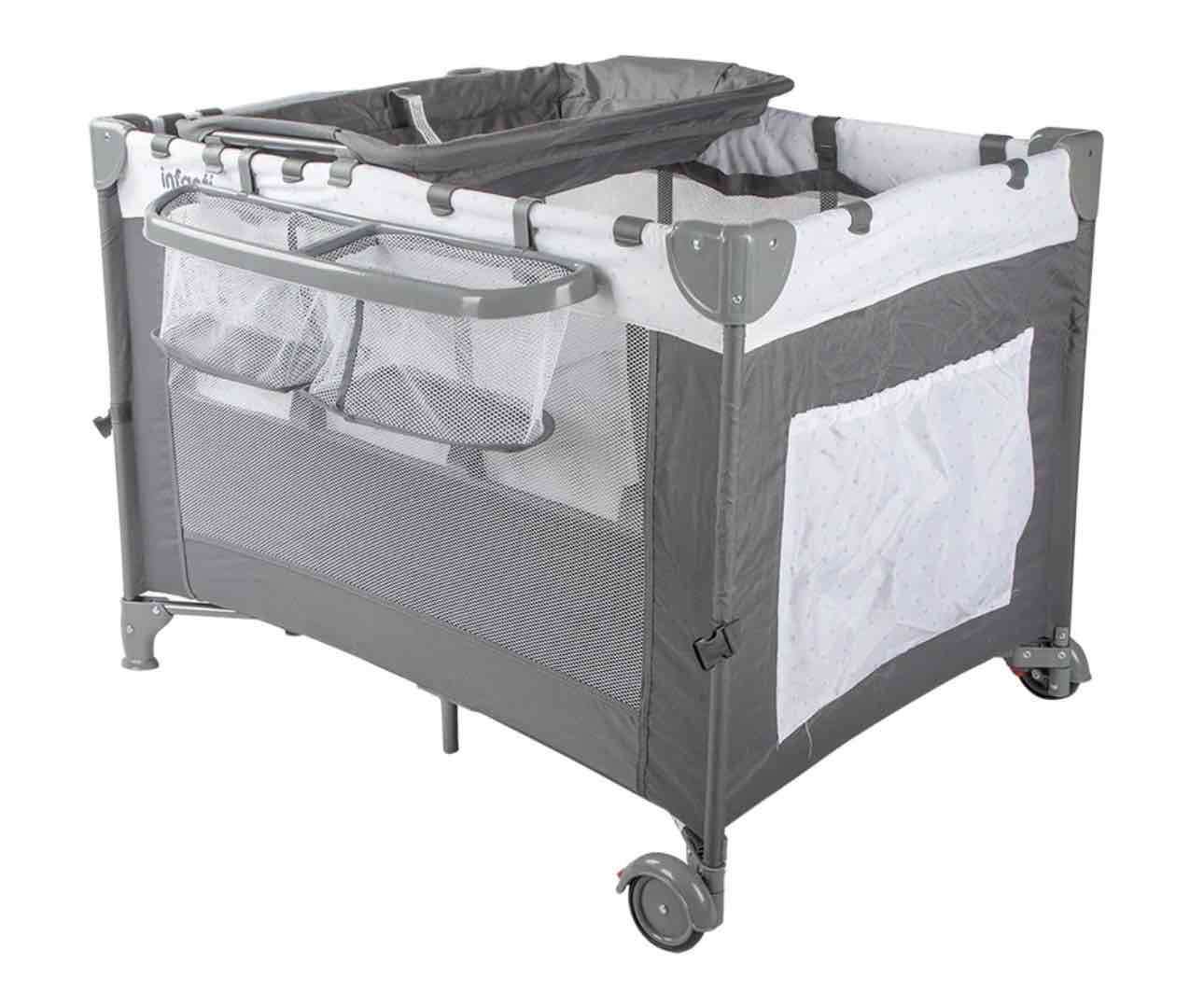 Cuna corral portátil con colchón - miniatura 3