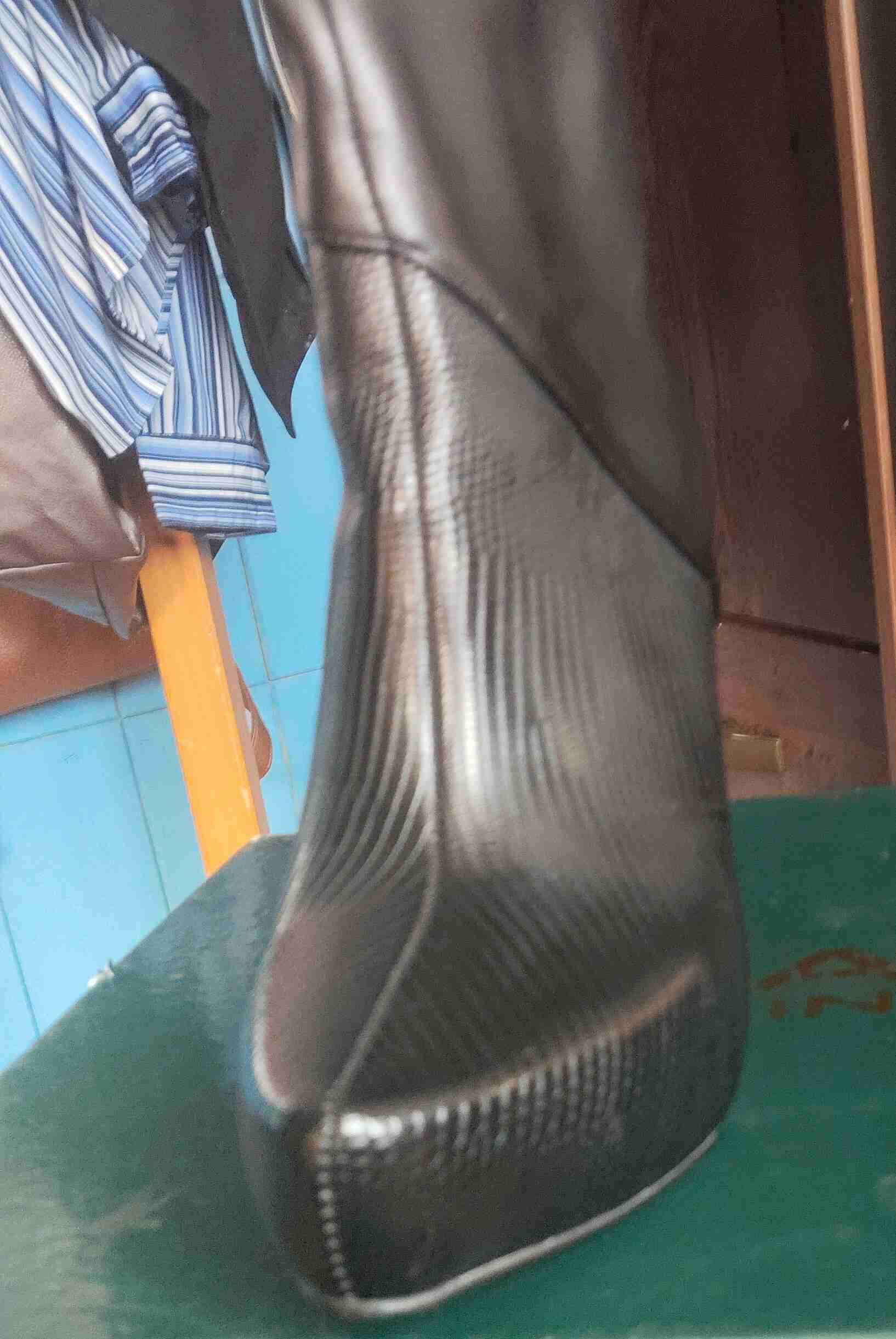 Bota alta negra elegante - miniatura 3