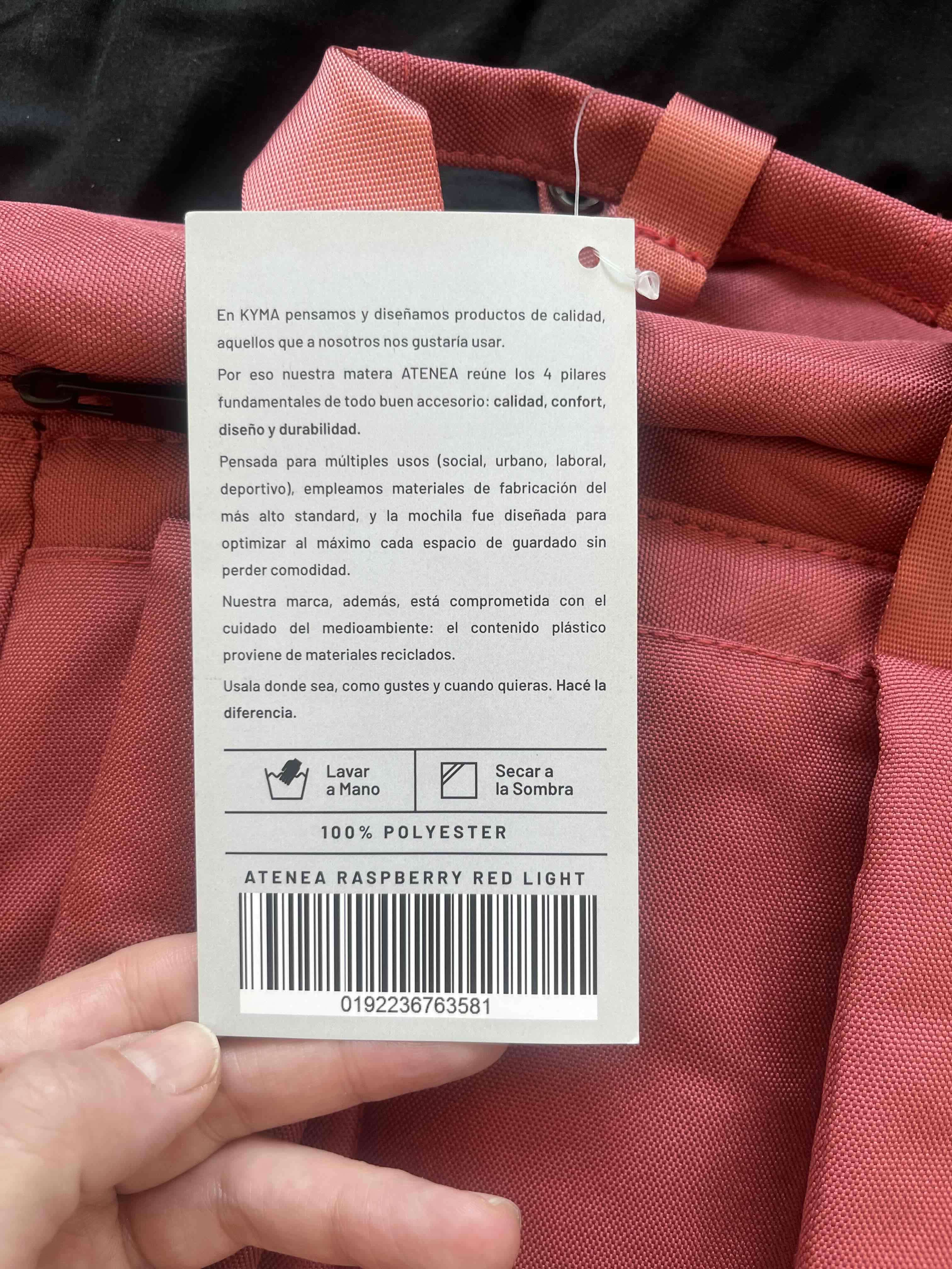 Mochila matera roja KYMA - miniatura 5