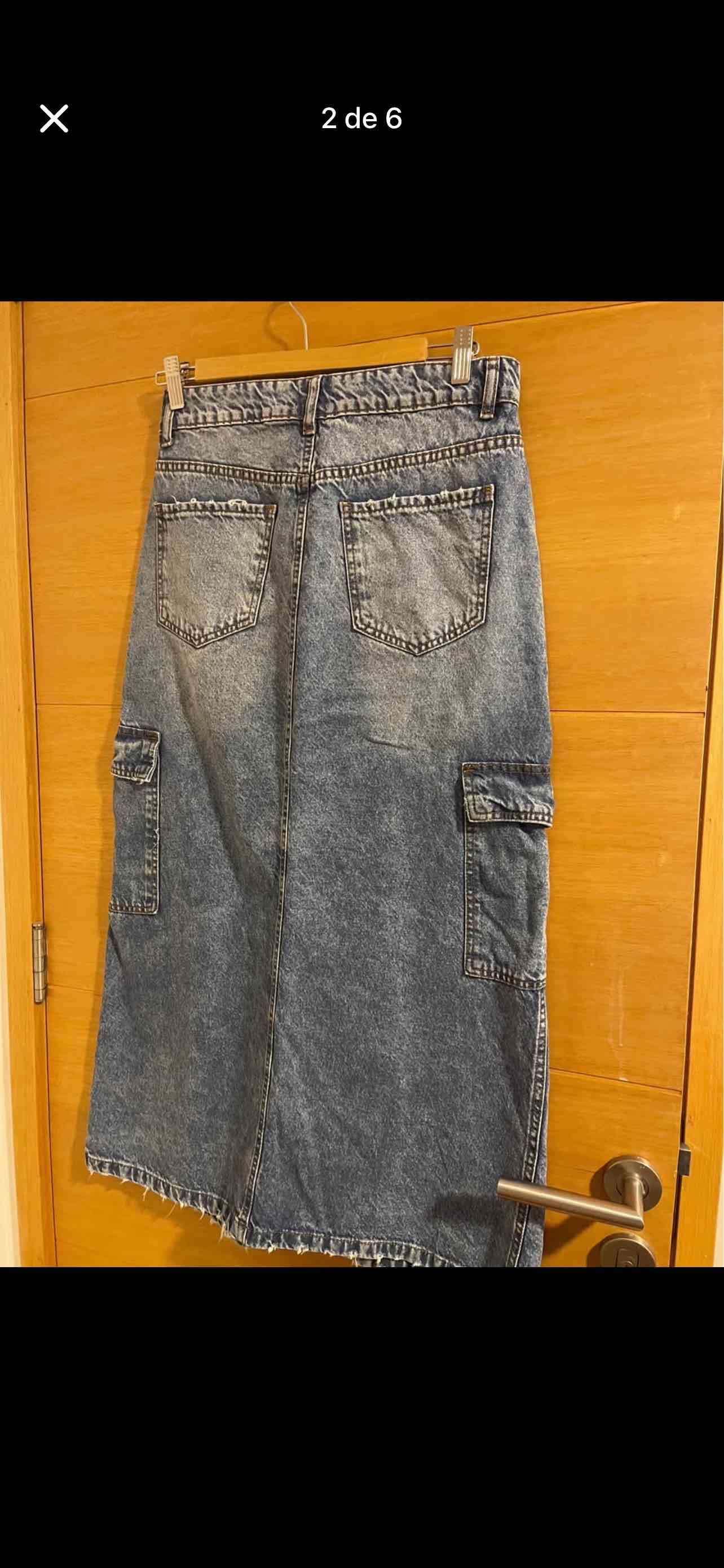 Falda  de mezclilla holgados - miniatura 2