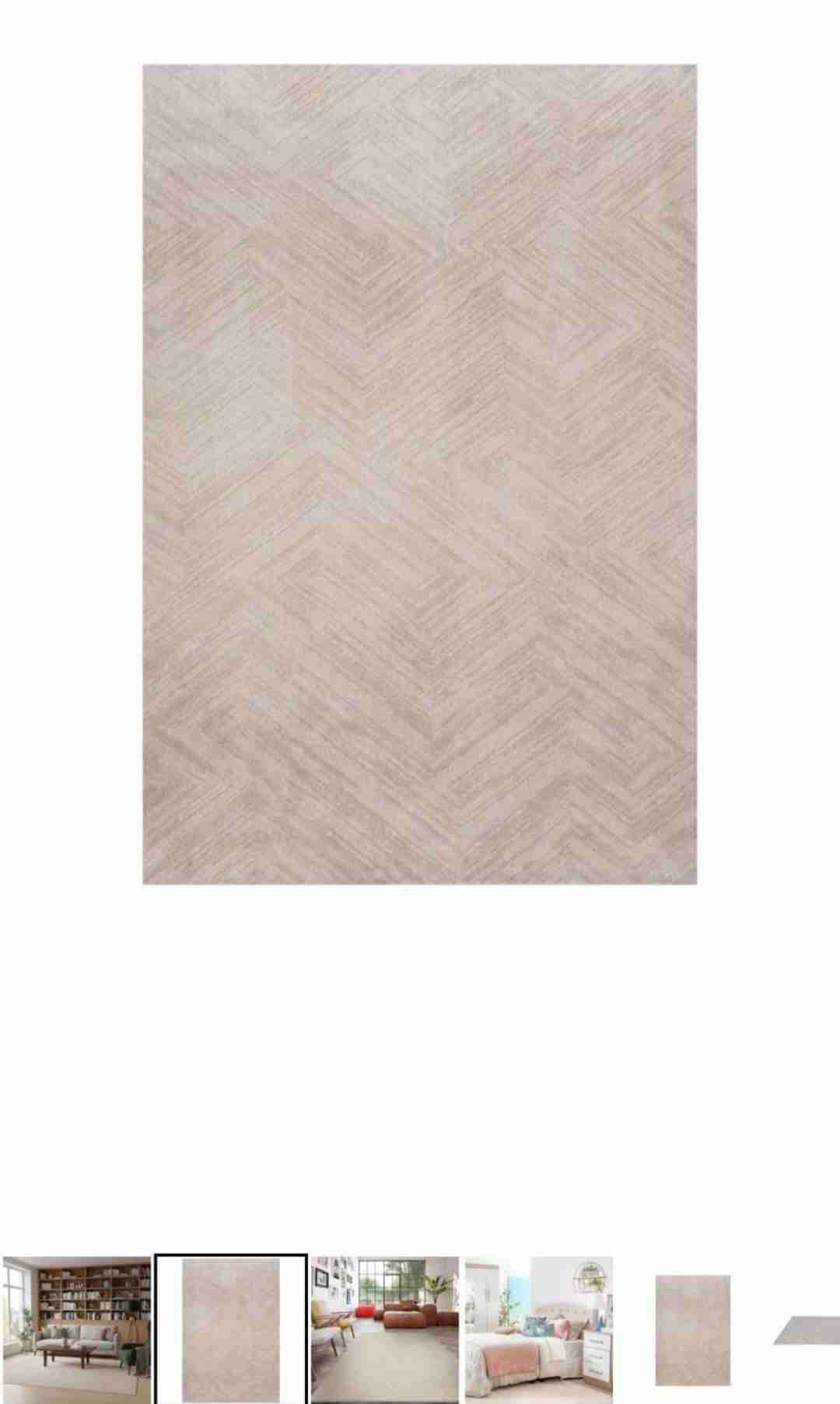 Alfombra beige grande - miniatura 5
