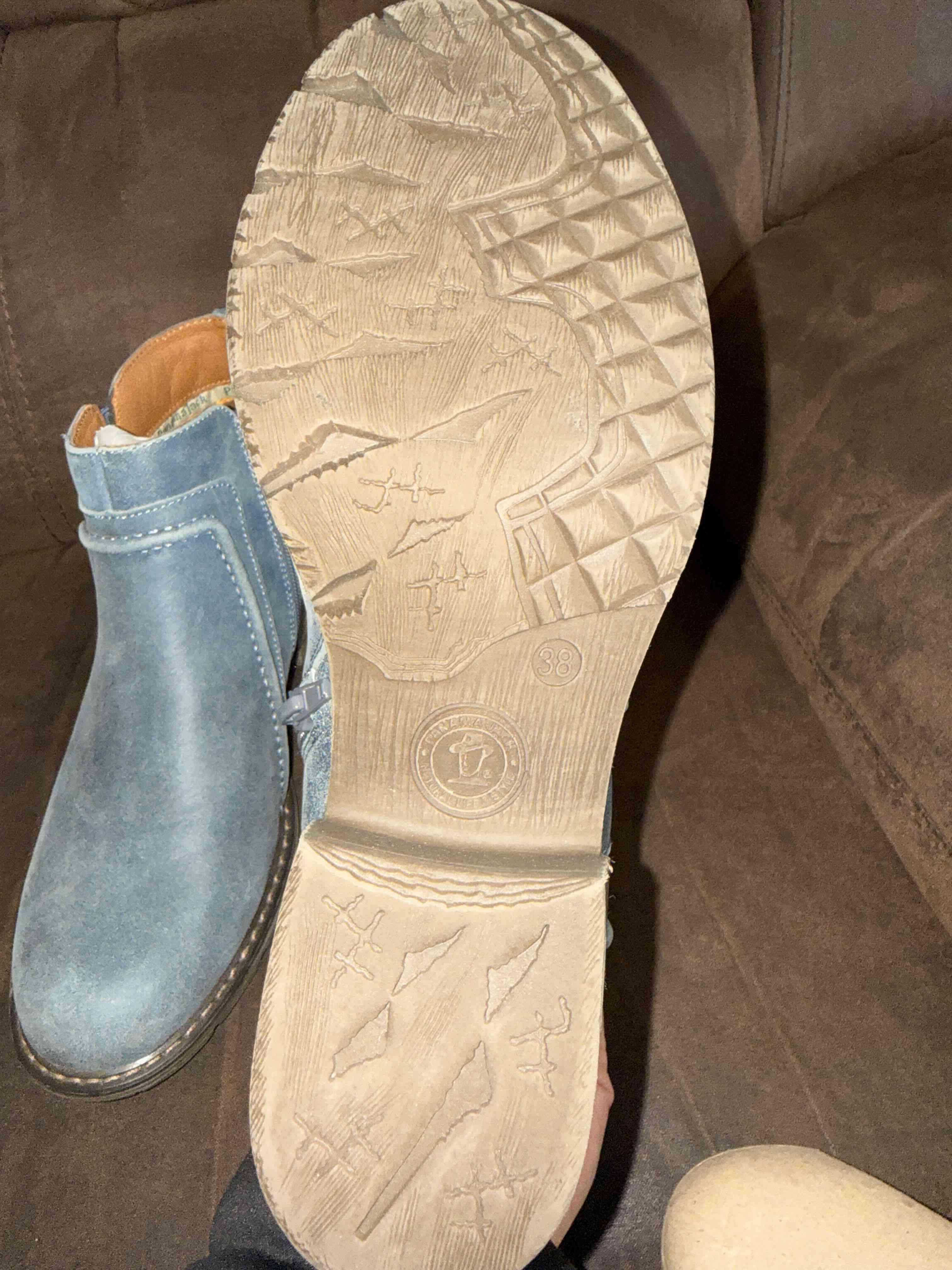 Botines azul petróleo N 38 - miniatura 3