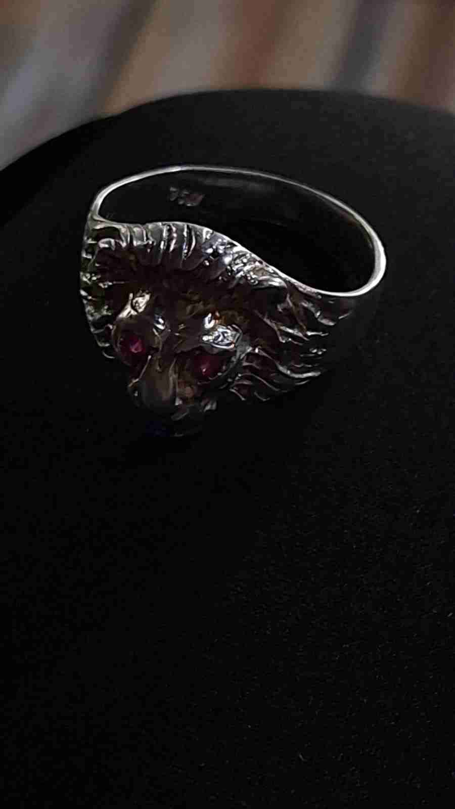 Anillo de león con piedras - miniatura 4