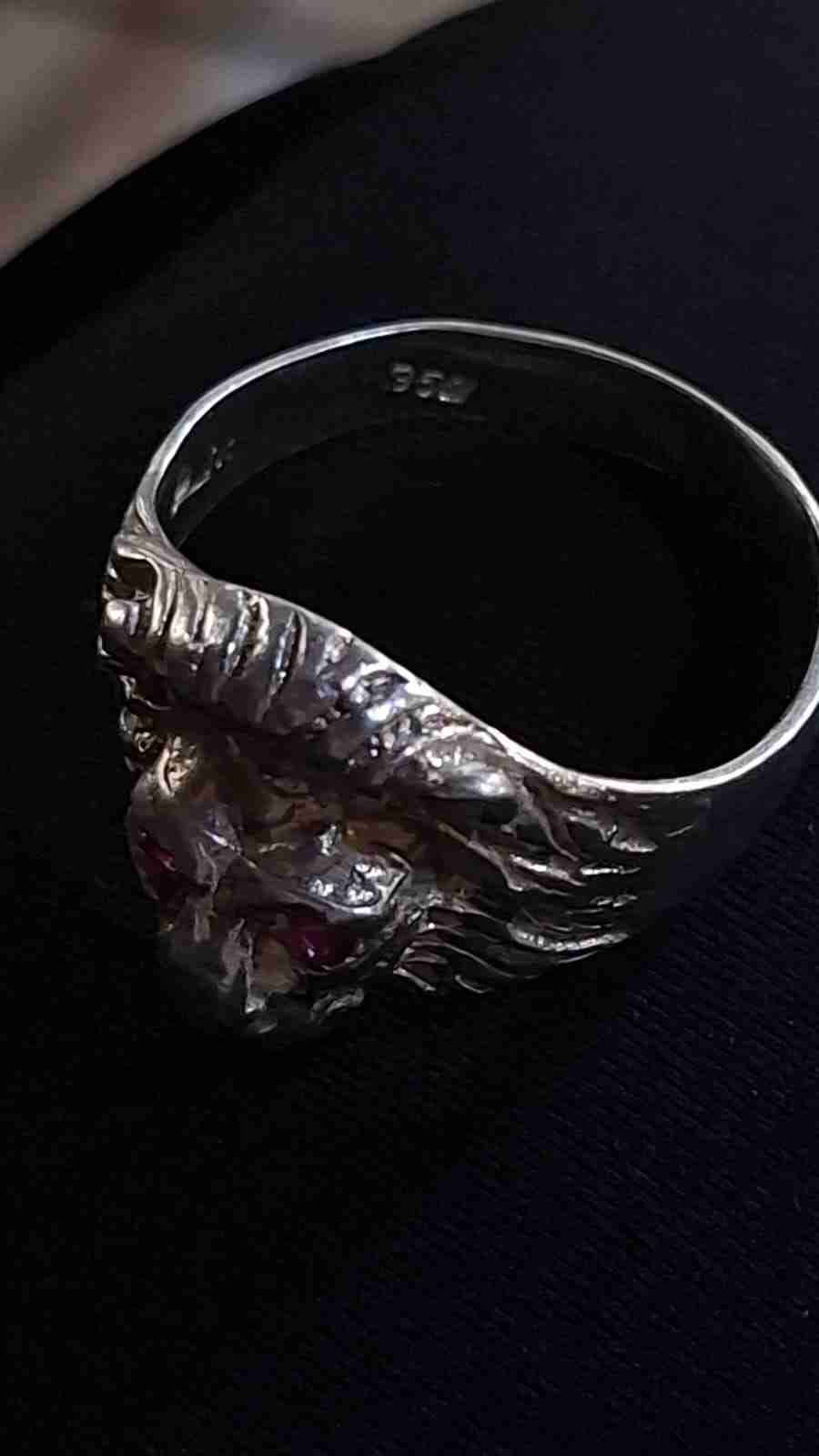 Anillo de león con piedras - miniatura 5