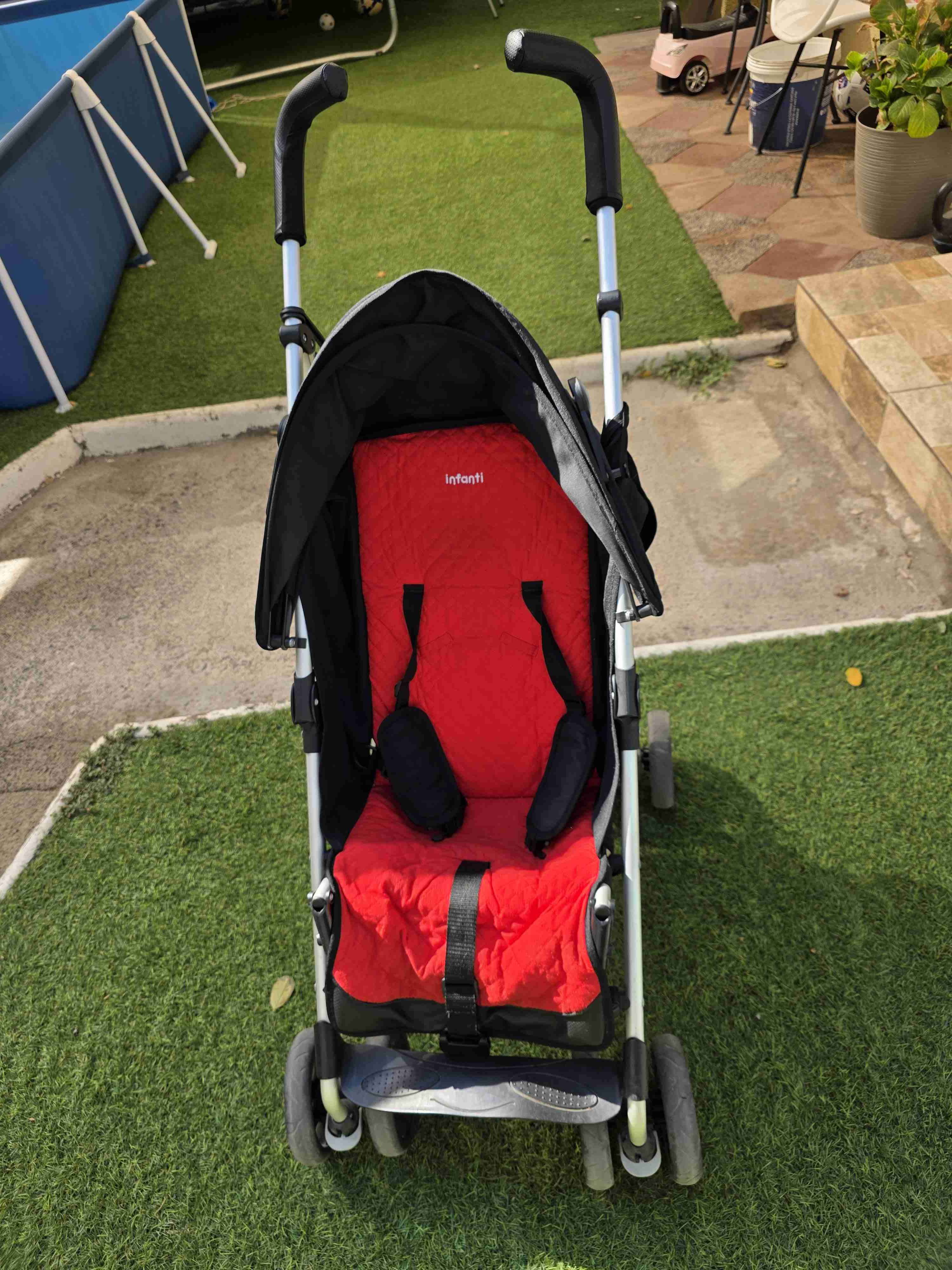 Coche de paseo ligero negro - miniatura 3