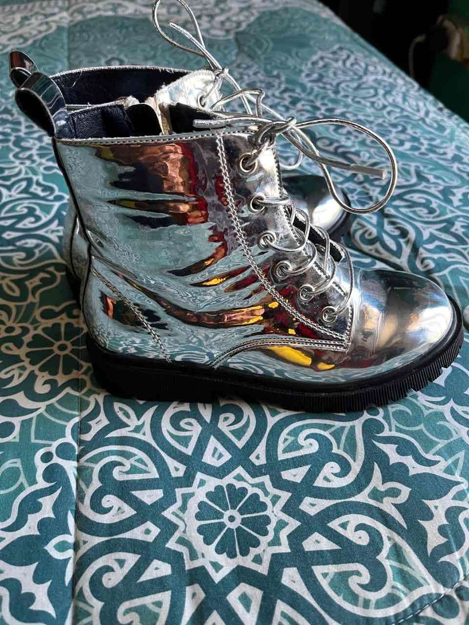 Botines plateados brillantes - miniatura 2