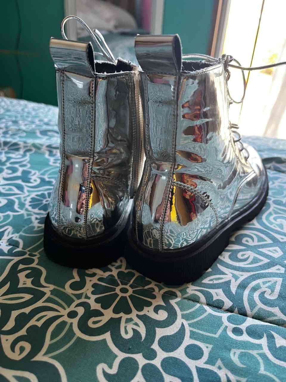 Botines plateados brillantes - miniatura 3