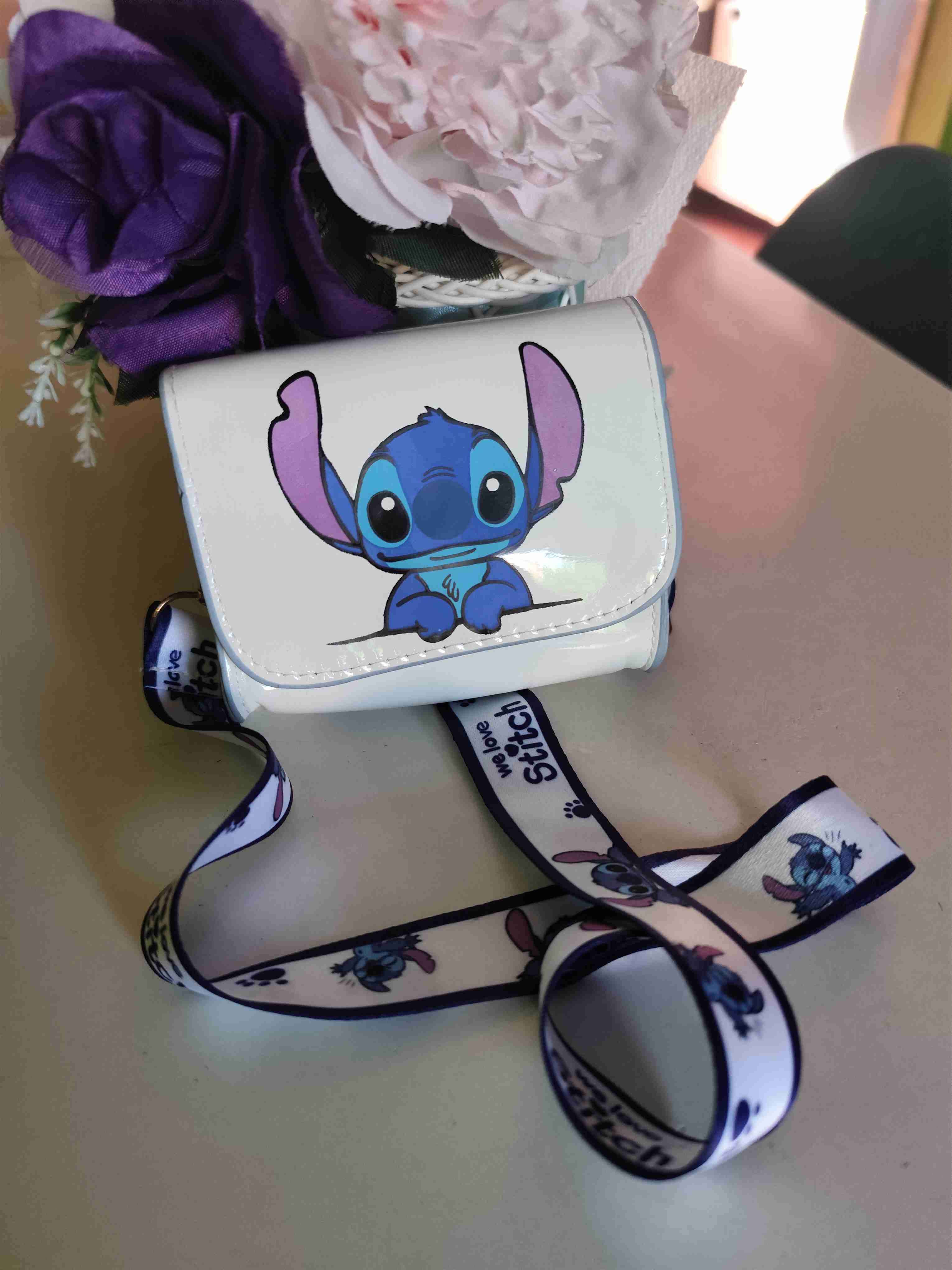 Mini cartera Stitch blanco - miniatura 2