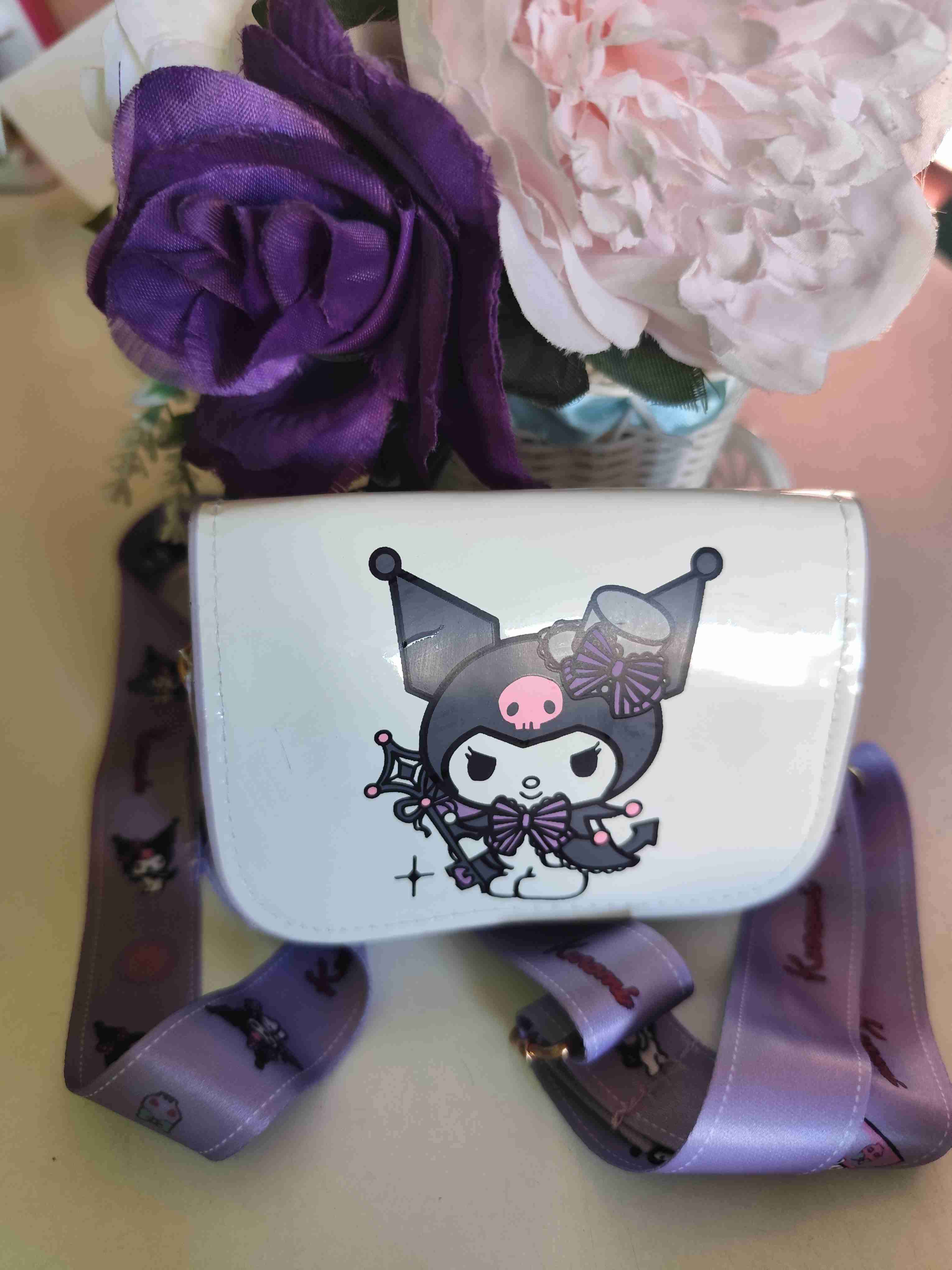 Mini cartera Kuromi blanca - miniatura 1