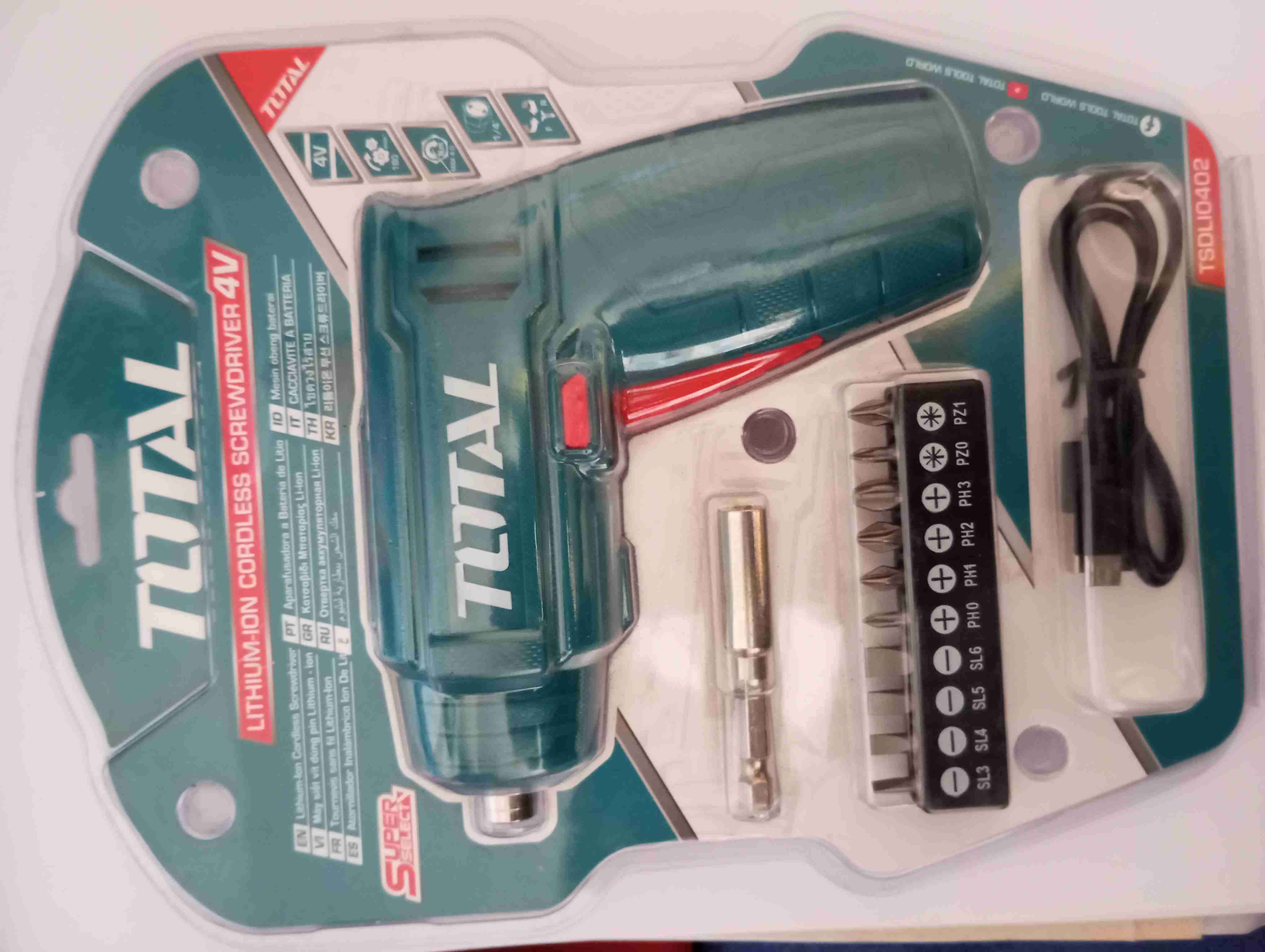 Atornillador Inalámbrico Total 4V (NUEVO/SELLADO) - miniatura 2