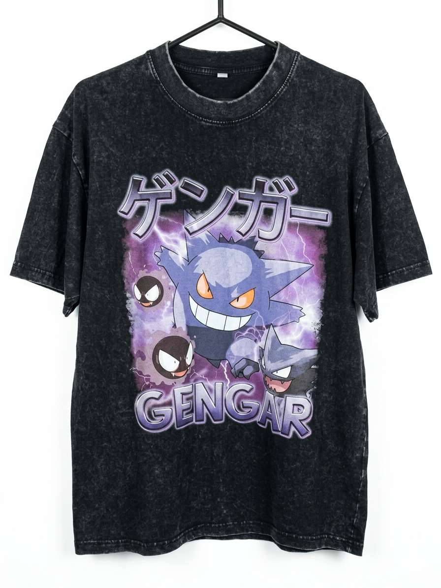 Polera Gengar Pokémon Talla M - Importada - miniatura 1