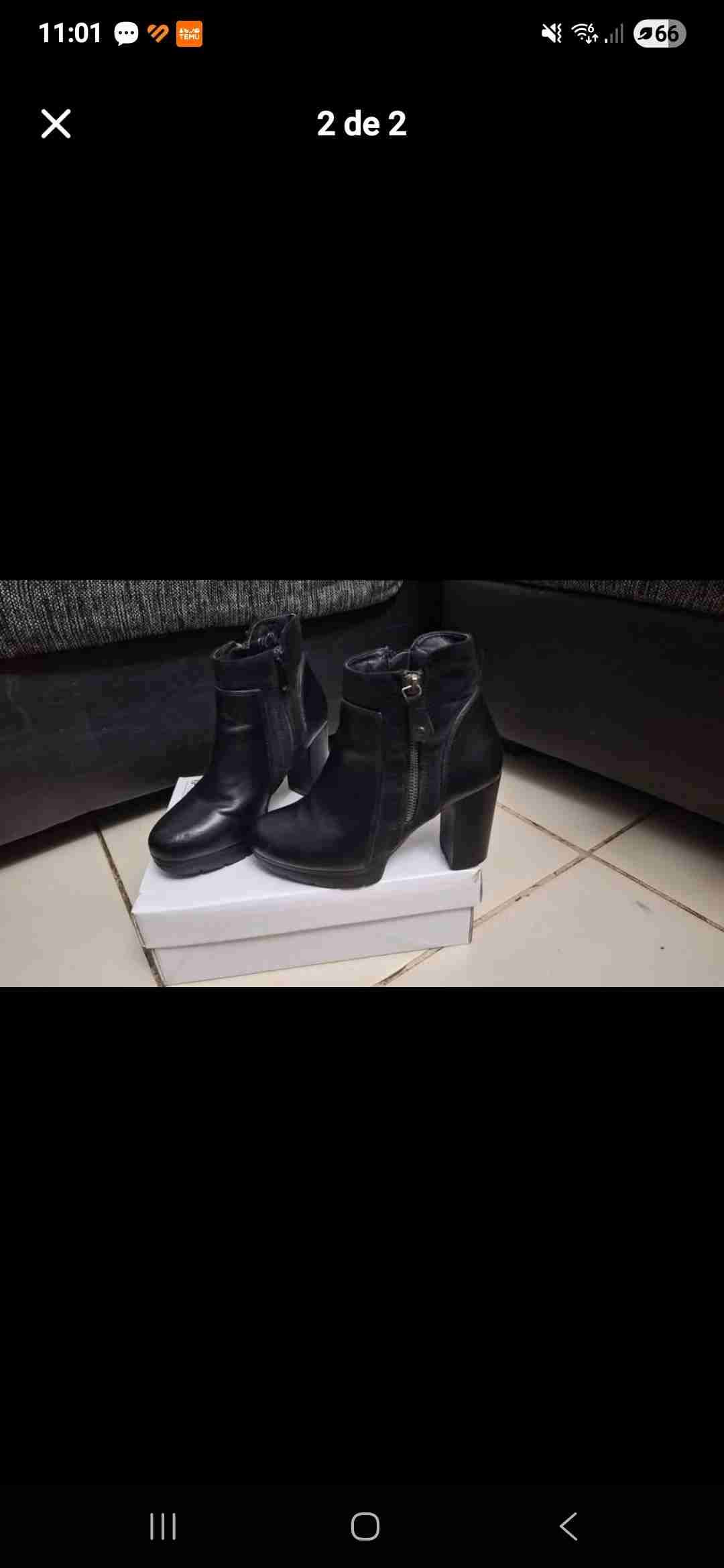 Botines negros con plataforma