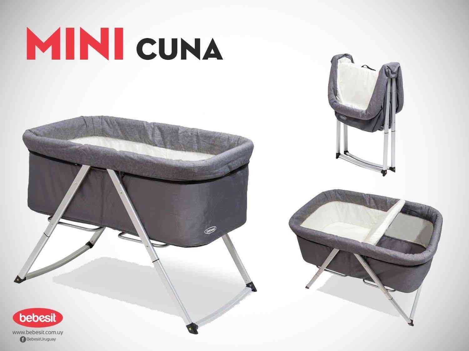 Cuna moisés gris plegable BEBESIT - miniatura 5