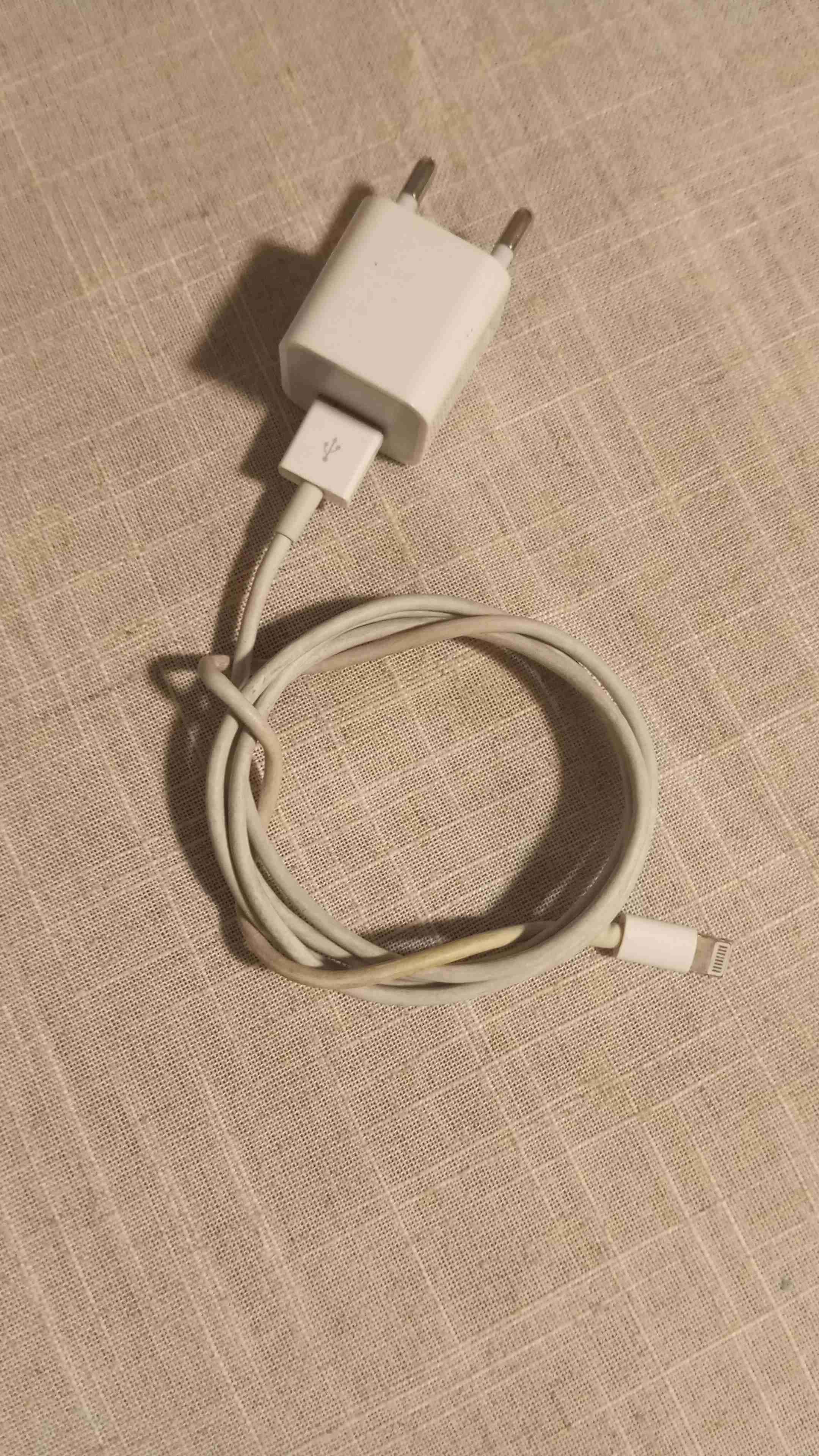 Cargador Original Apple 5W (Como Nuevo) + Cable - miniatura 1