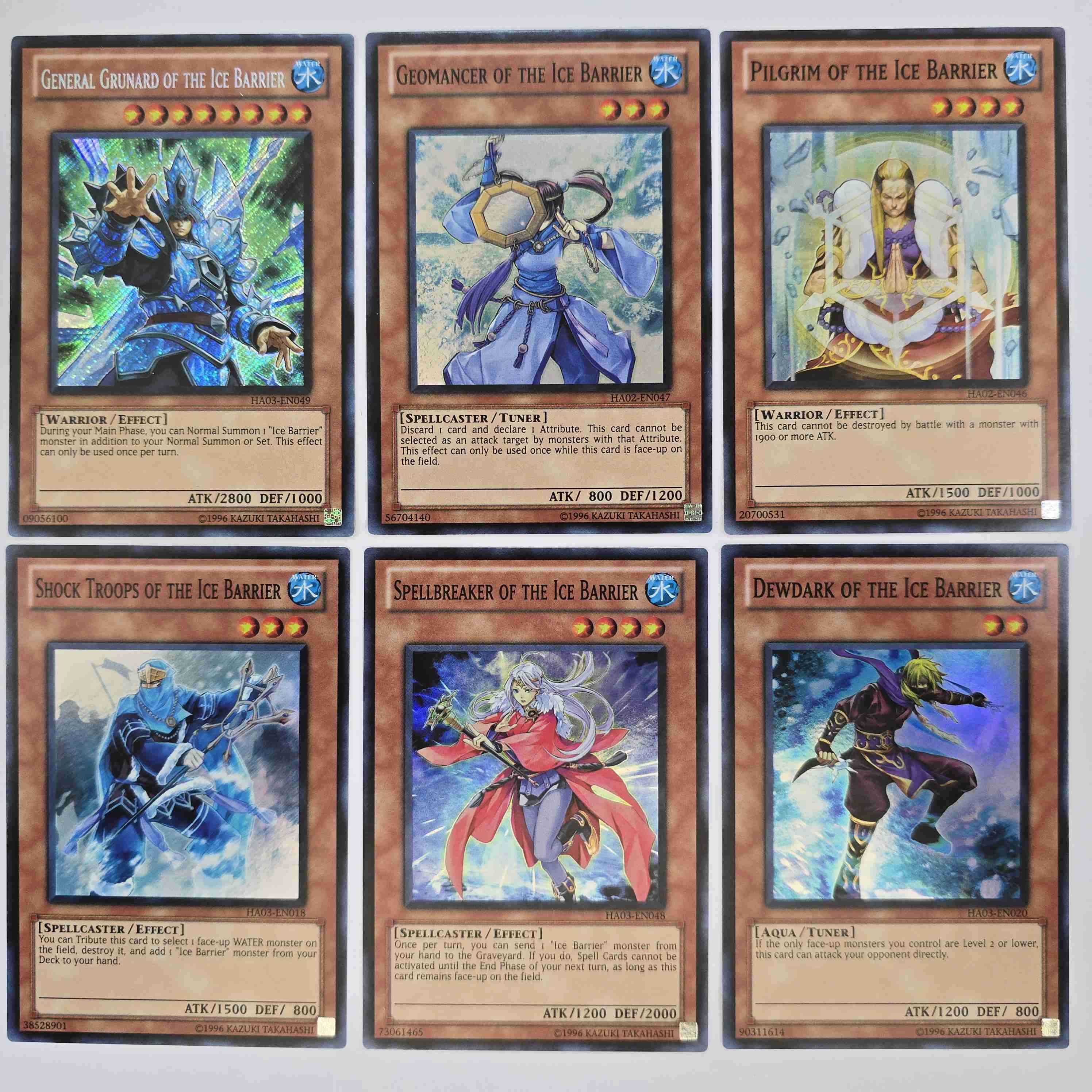 Lote de cartas Yugioh de hielo
