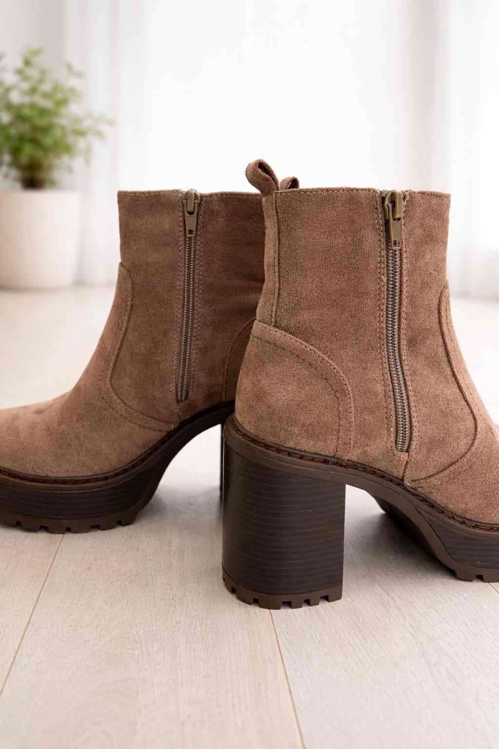 Botines de plataforma marrones nuevos - miniatura 4