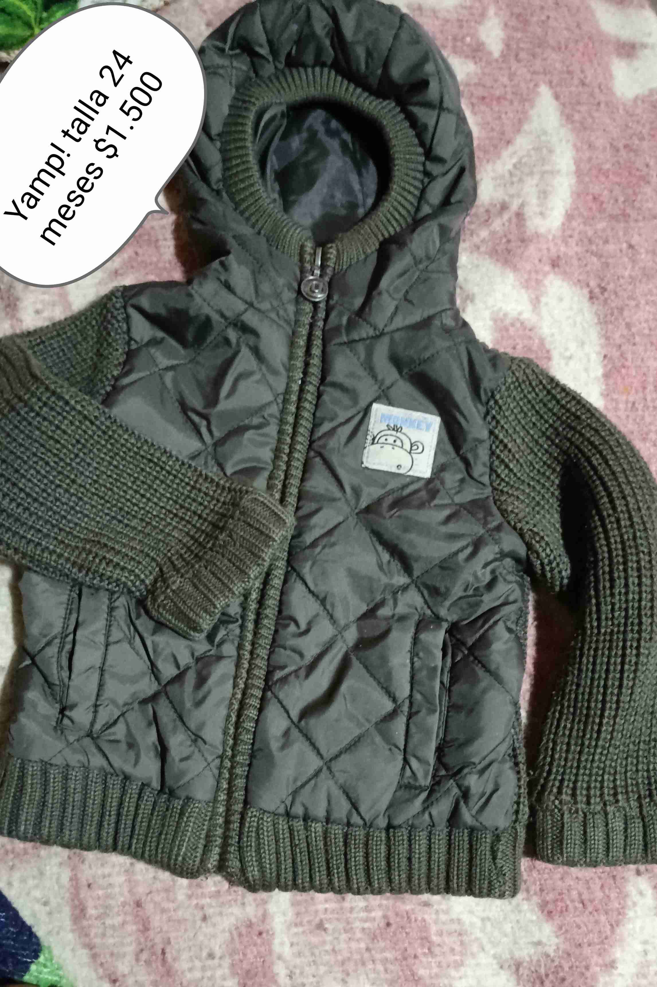 Chaqueta verde para niño