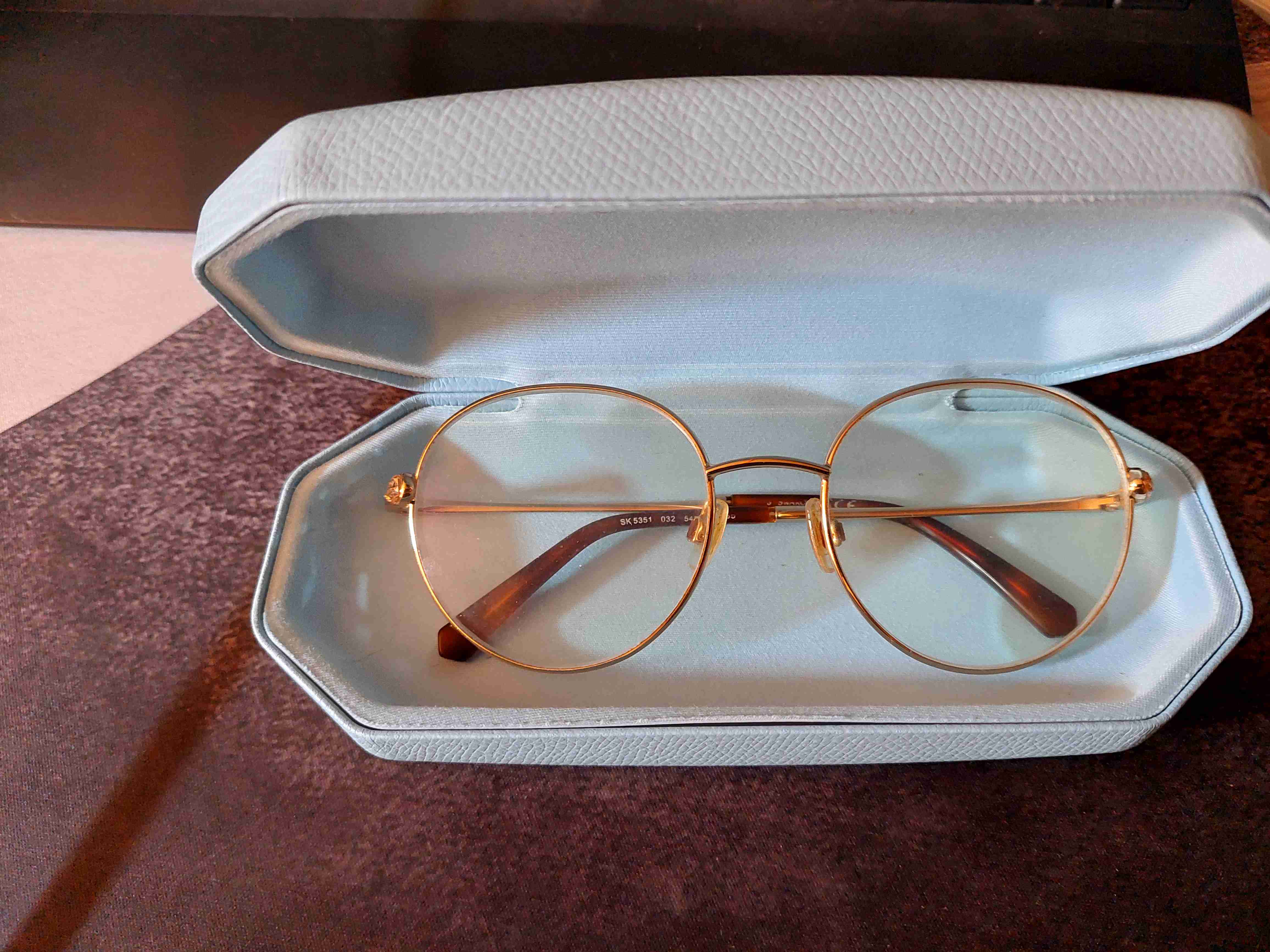 Gafas con marco dorado Swarovski - miniatura 5