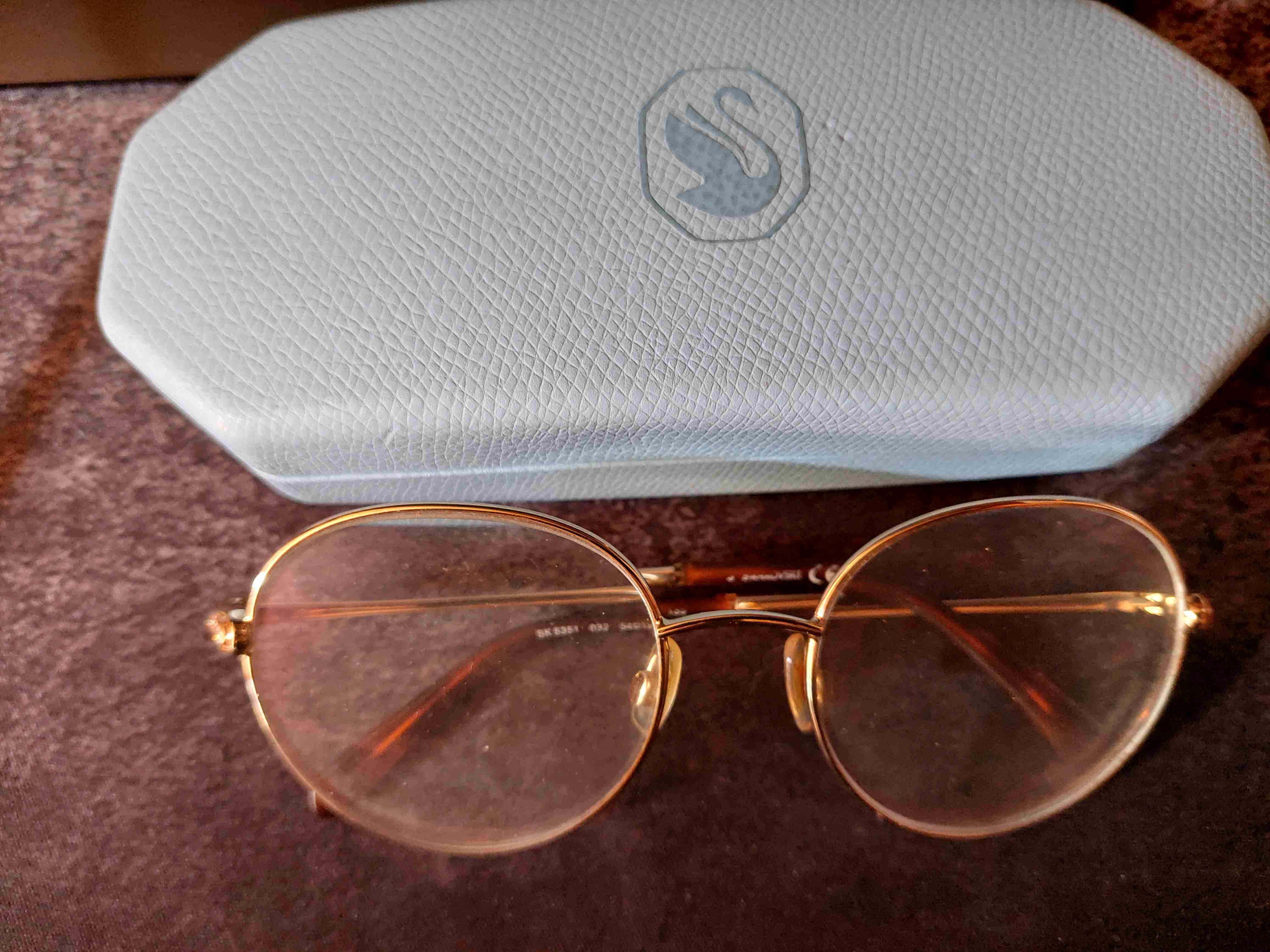 Gafas con marco dorado Swarovski - miniatura 6