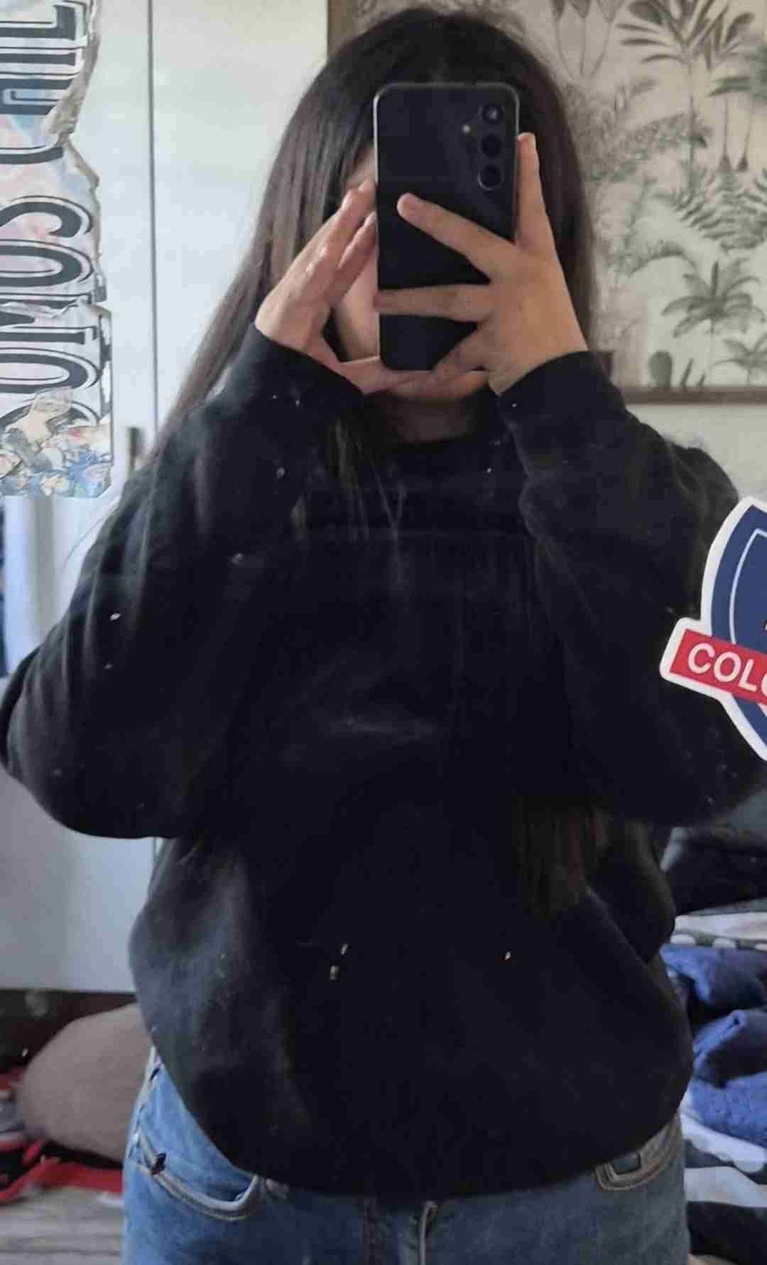 Polerón negro unisex talla s pero da para un m - miniatura 4