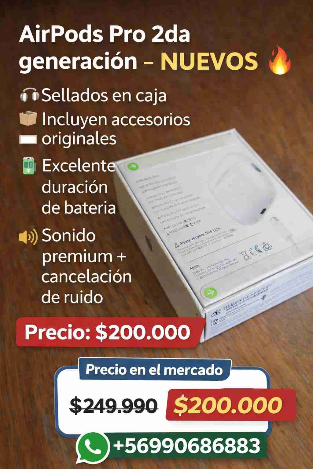 AirPods Pro 2da generación nuevos - miniatura 1