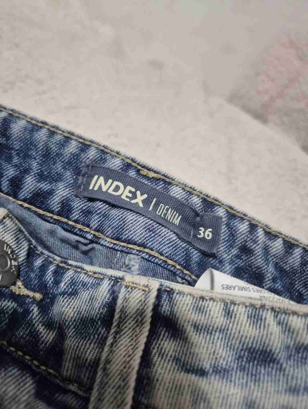 Mini falda Denim index mezclilla azul talla 36 - miniatura 2