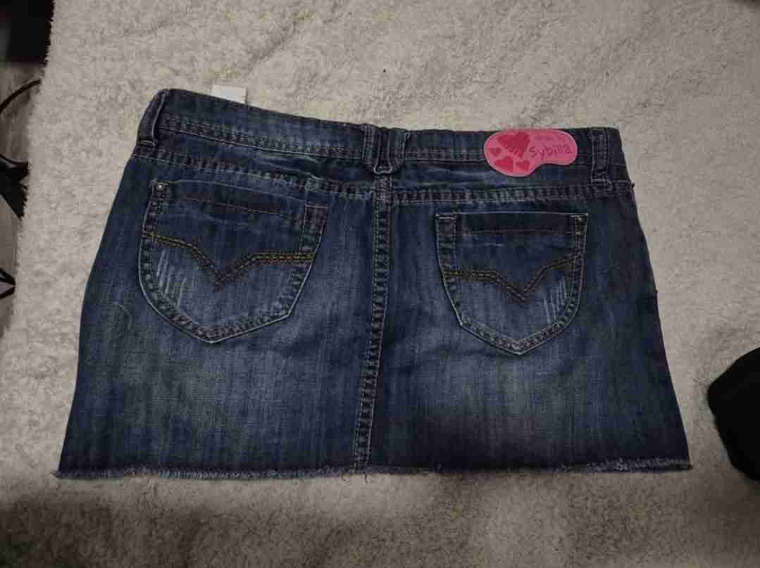 Falda de mezclilla azul talla M - miniatura 3